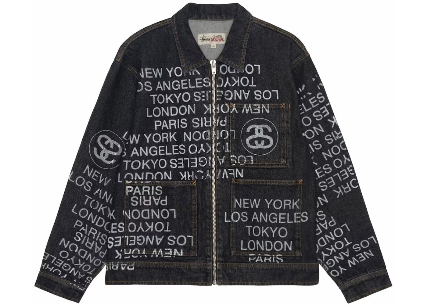 Stussy TRUCKER JACKET DENIM Size US L / EU 52-54 / 3 - 2 Thumbnail
