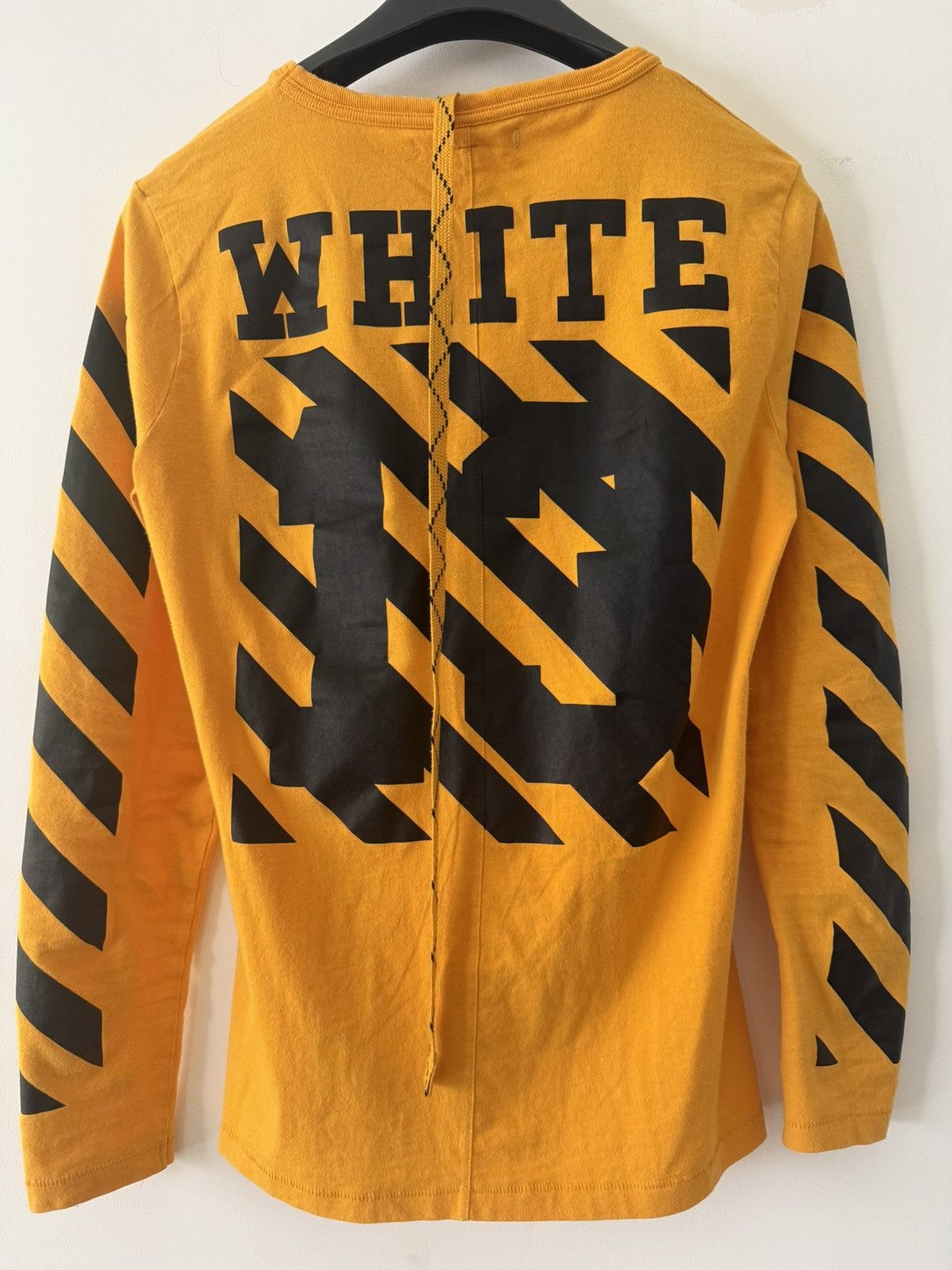 Off-White 2014 Off-White C/O VIRGIL 13 Stripe Print Yellow Mens XS S Size US S / EU 44-46 / 1 - 2 Thumbnail
