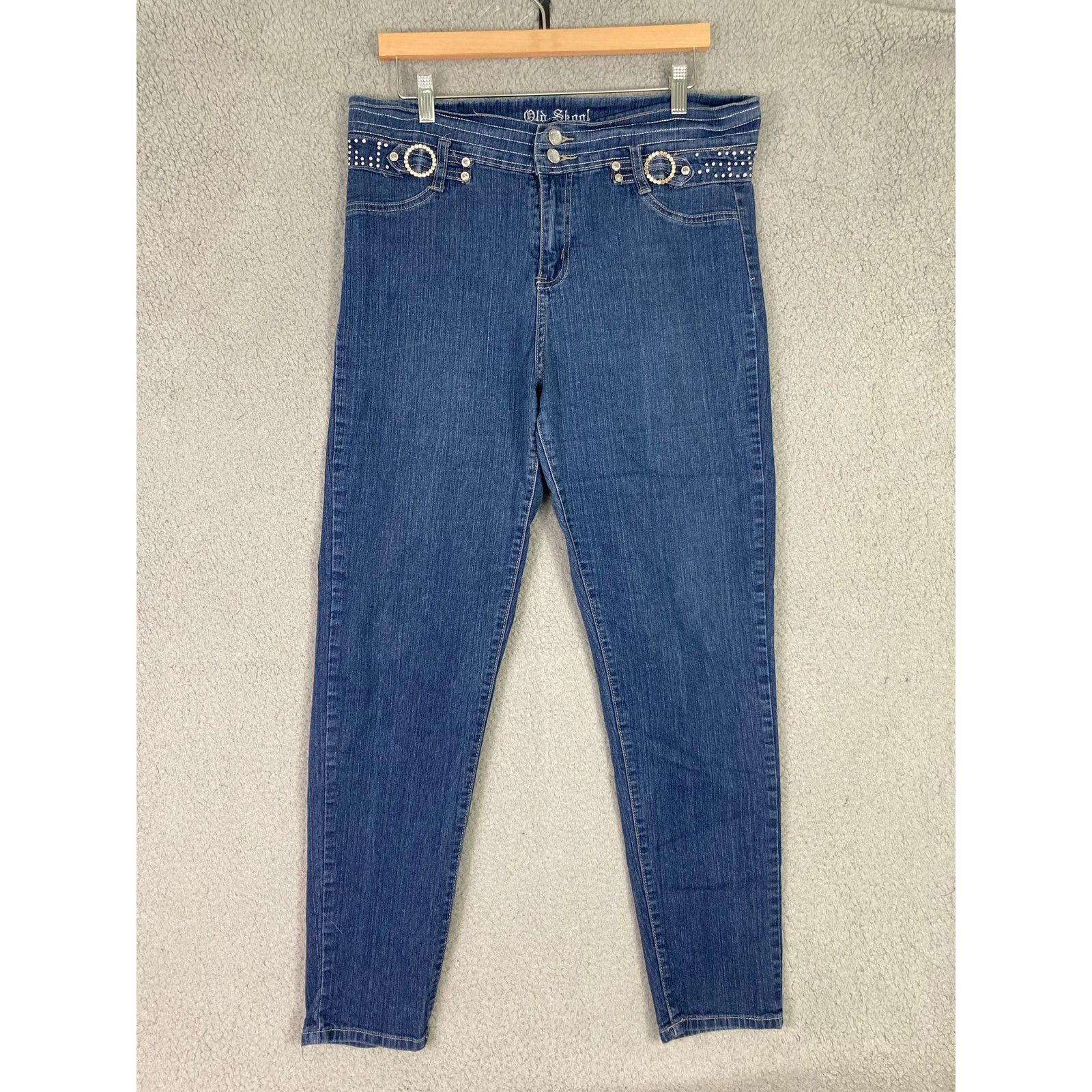 Vintage Women's Jeans Denim Old Skool Size 14 Classic Casual Vintage Size 36" / US 14 / IT 50 - 3 Thumbnail