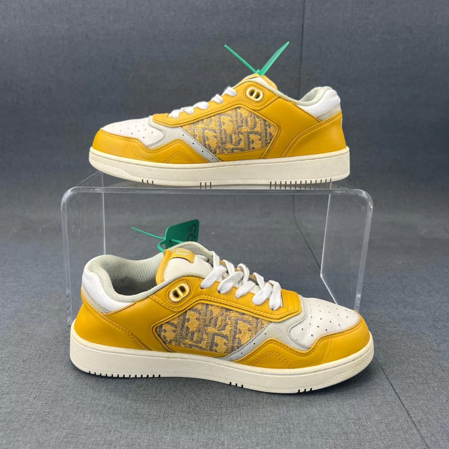 Dior Dior B27 white yellow 39 sneakers Size US 8.5 / IT 38.5 - 3 Thumbnail
