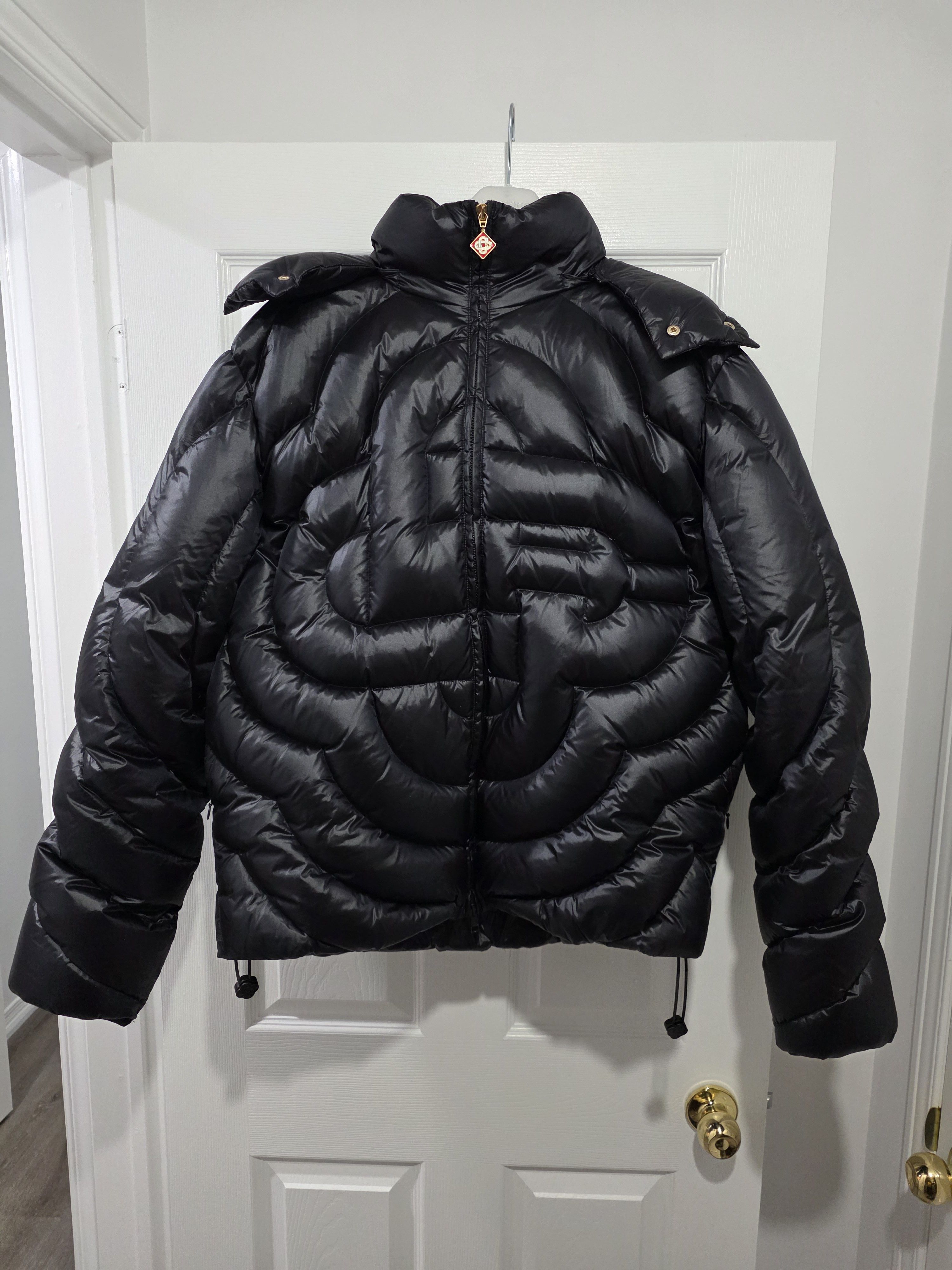 Casablanca Monogram Quilted Down Puffer Jacket Size US XL / EU 56 / 4 - 5 Thumbnail
