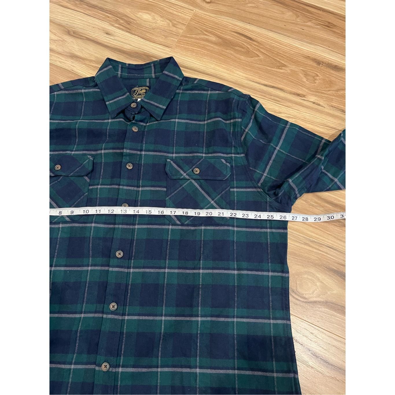 JACHS NY Jachs NWT Mens Heritage Flannel Button Shirt Long Sleeve Blu Size US XXL / EU 58 / 5 - 9 Thumbnail