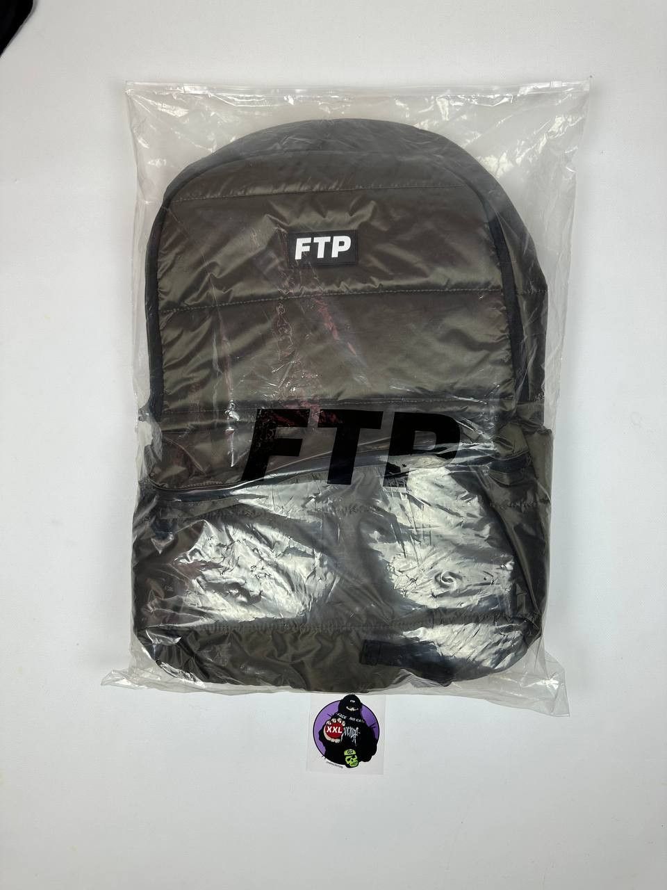 Fuck The Population FTP JUMBO Puffer Backpack (OLIVE) Size ONE SIZE - 6 Thumbnail