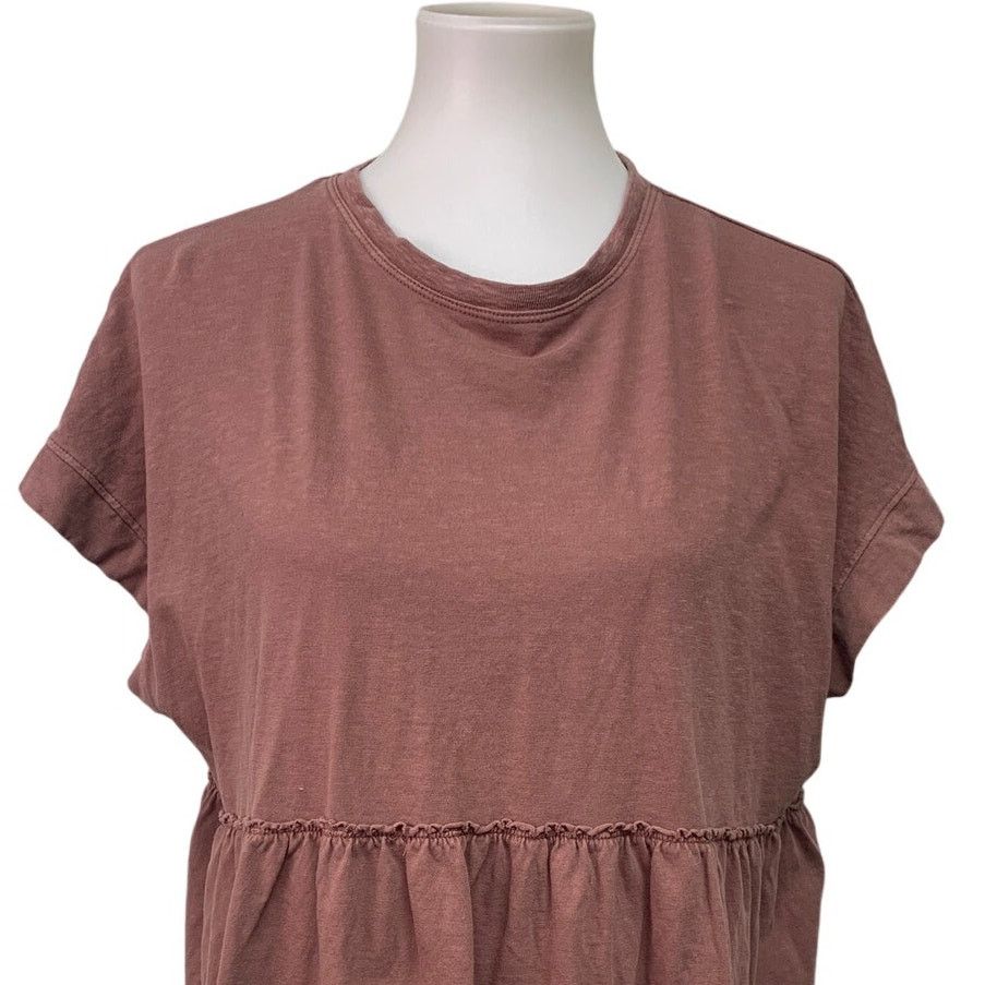 American Eagle Outfitters New American Eagle Womens Medium Short Sleeve Back Tie Top Size M / US 6-8 / IT 42-44 - 2 Thumbnail