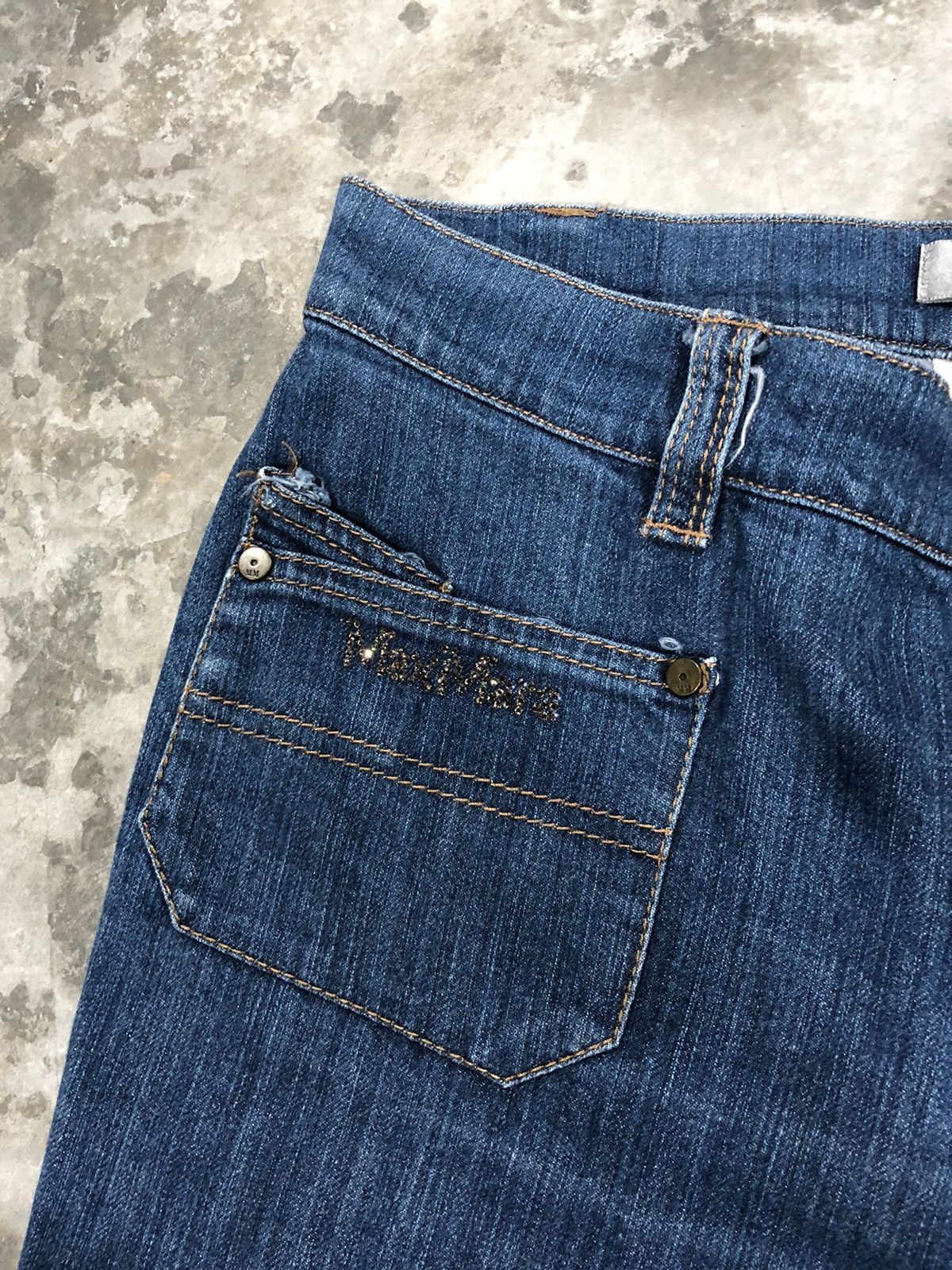 If Six Was Nine × Max Mara Max mara BushPants Design Jeans Size 30" / US 8 / IT 44 - 3 Thumbnail