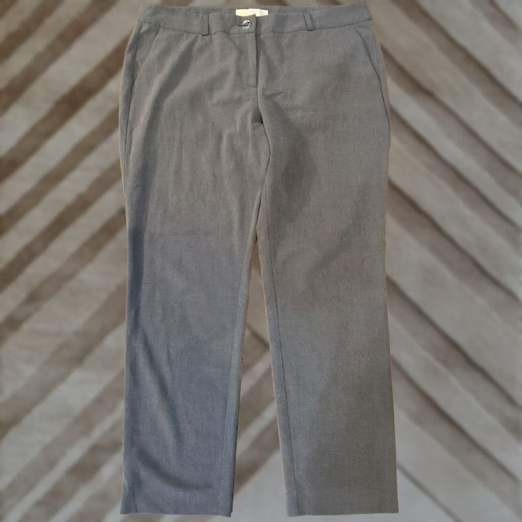 Michael Kors Michael Kors Womens Dress Pants Gray 10P Petite Pockets Polyester Blend Stretch Zipper Dress Pants Women Mens? Size 32" / US 10 / IT 46 - 1 Thumbnail