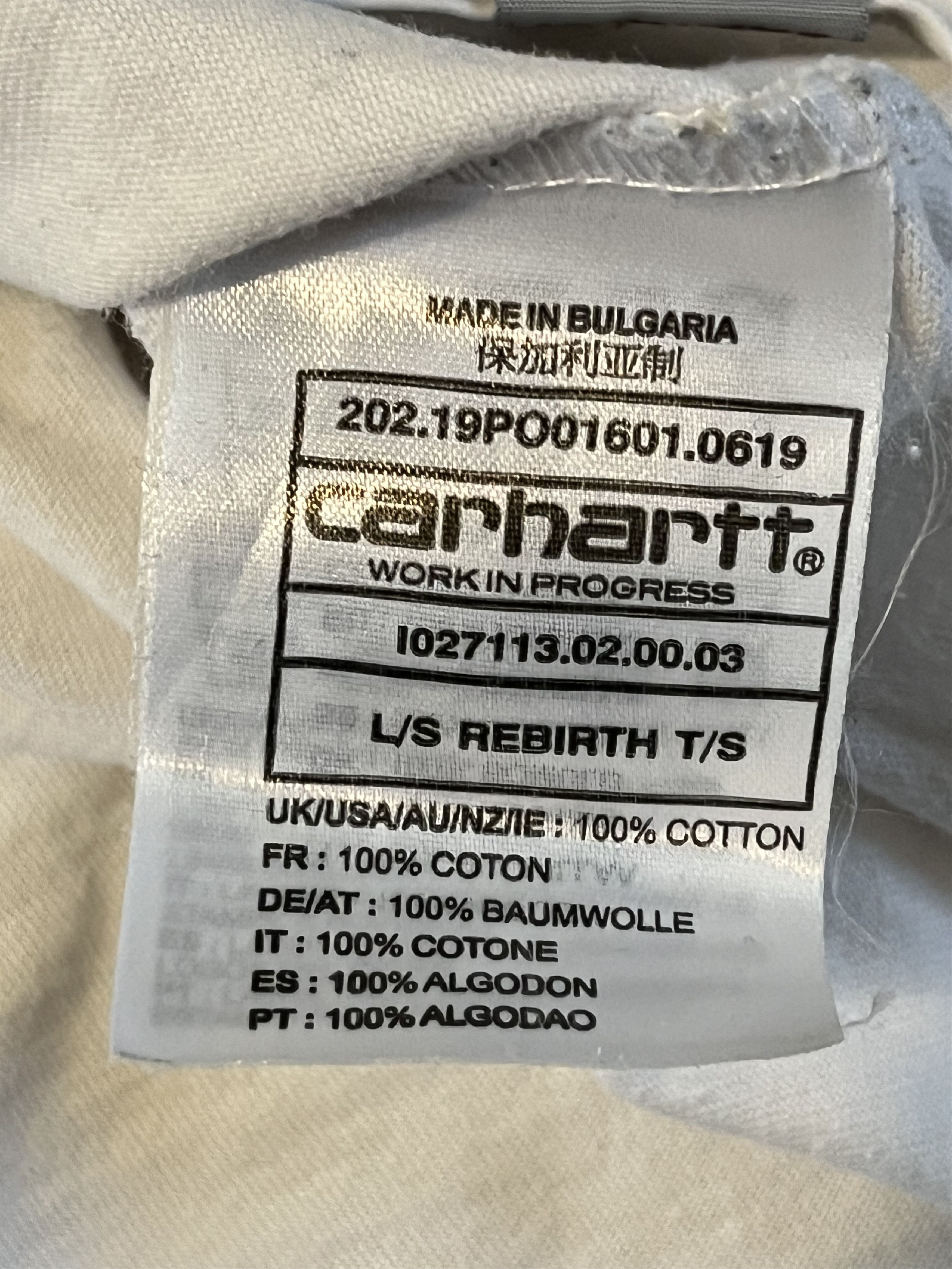 Carhartt × Carhartt Wip Carhartt Wip Rebirth Detroit Michigan Longsleeve Workwear Size US S / EU 44-46 / 1 - 6 Thumbnail