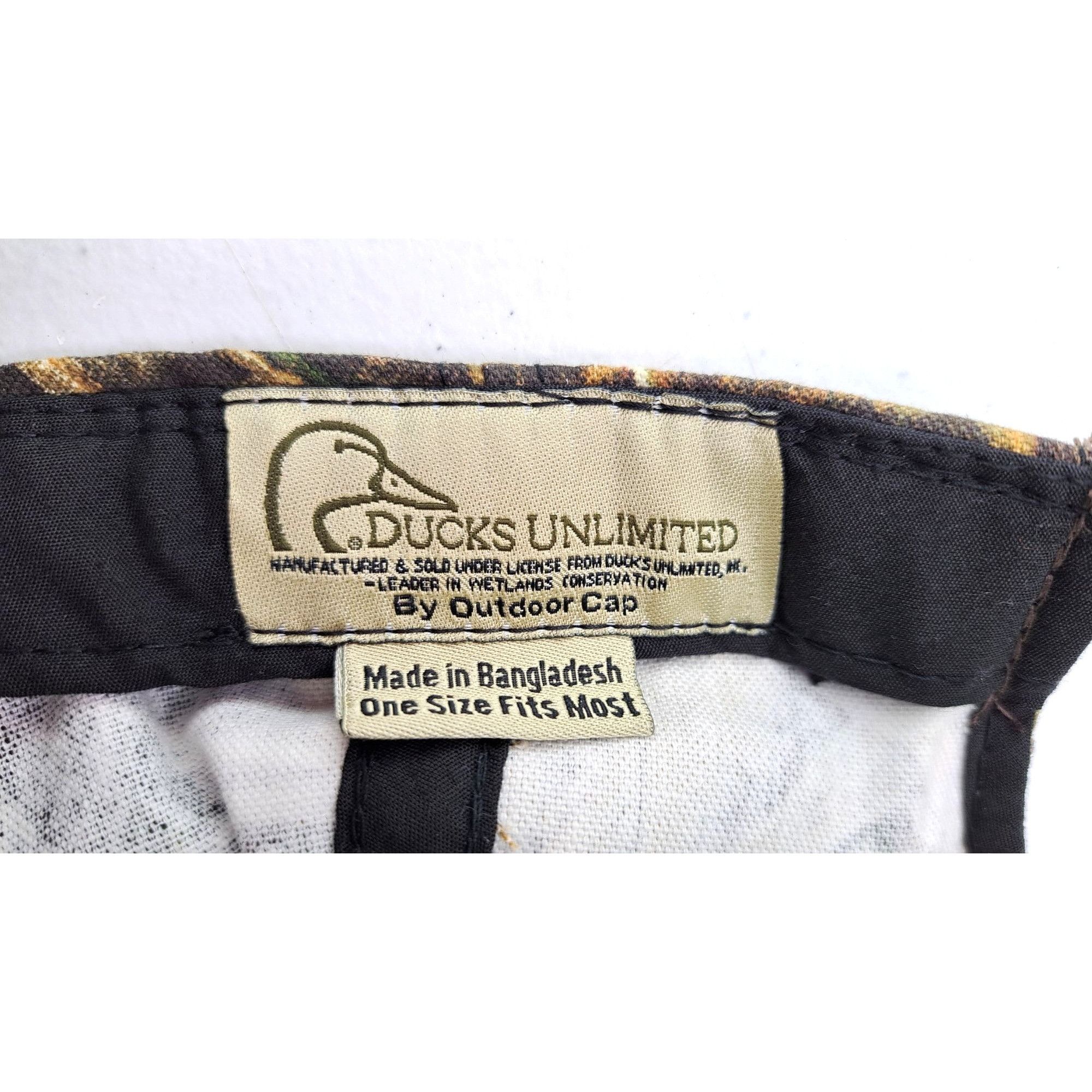 Mossy Oaks Ducks Unlimited Cap Hat Mossy Oak Camo Shadow Grass One Size Size ONE SIZE - 8 Thumbnail