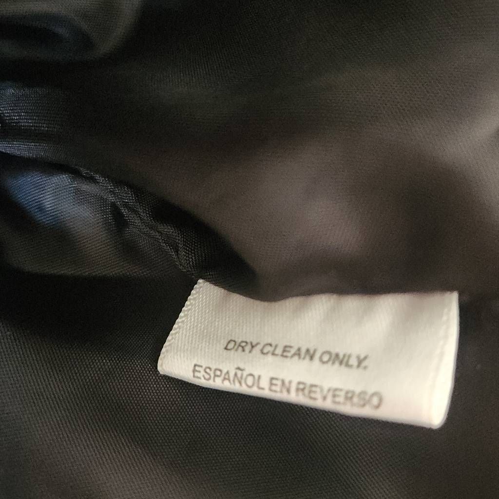 Bar III Bar III Women's Size Medium Black Cream Faux Leather Linen Moto Jacket Size M / US 6-8 / IT 42-44 - 7 Thumbnail