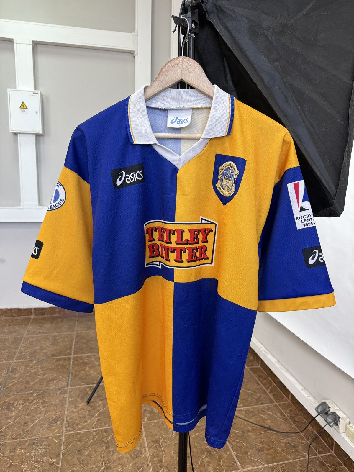 Asics 🇬🇧 Vintage 1995 Asics Leeds Rugby League T-Shirt Rare Retro Size US L / EU 52-54 / 3 - 1 Thumbnail