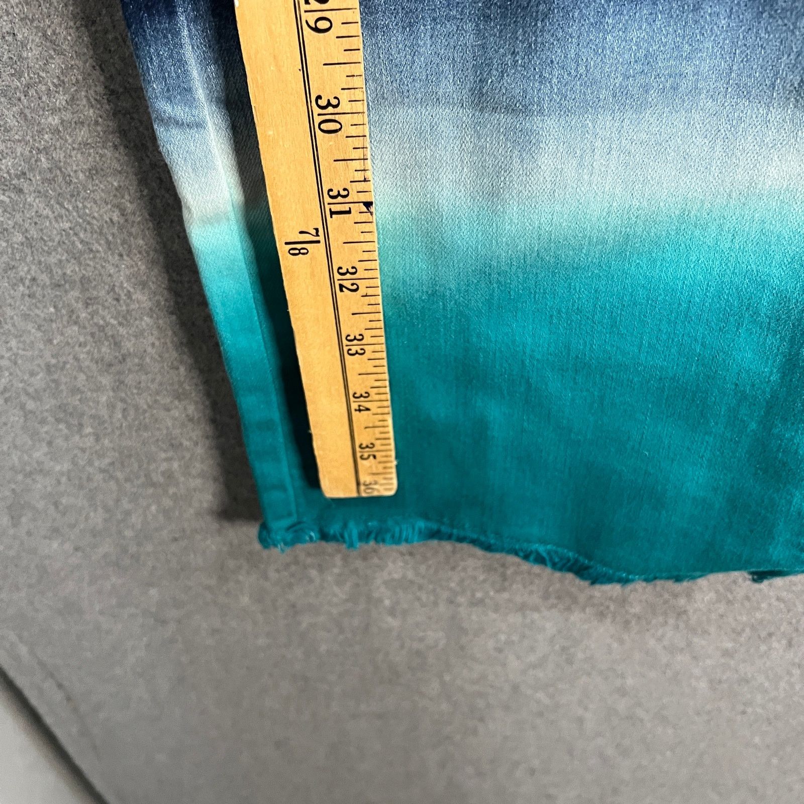 Other Susan Graver Stretch Denim Jean with Dip Dye Detail Bleached Size 22" - 6 Thumbnail