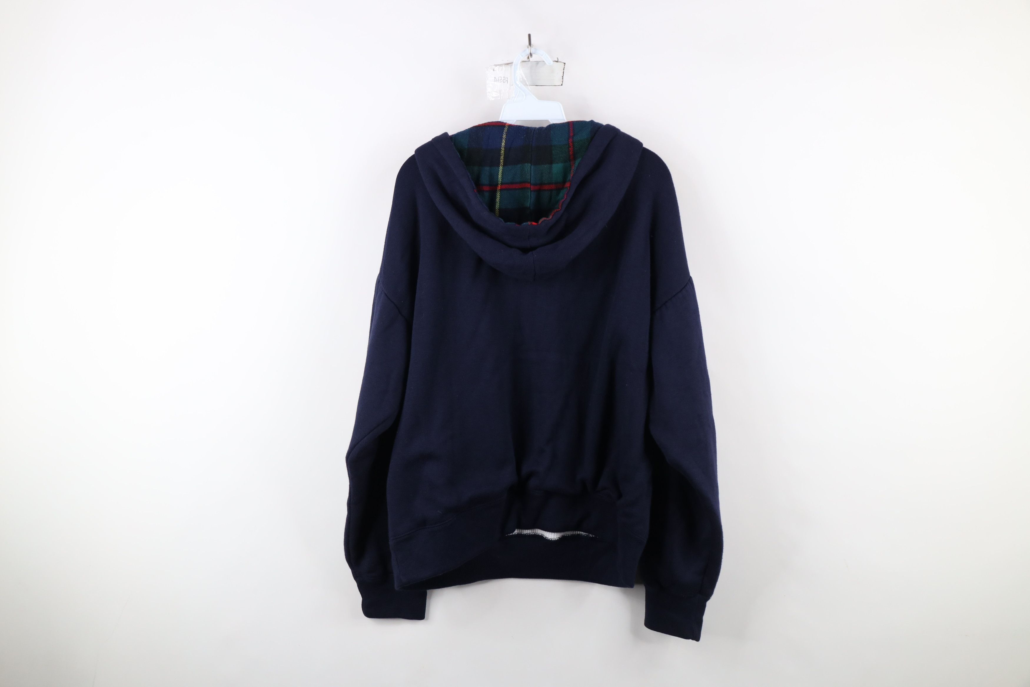 Vintage Vintage 90s Streetwear Wall Thermal Lined Henley Hoodie Blue Size US L / EU 52-54 / 3 - 11 Thumbnail