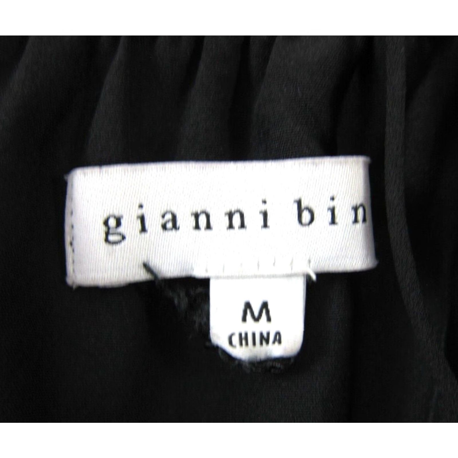 Vintage Gianni Bini Black Ribbed Spaghetti Strap Wide Leg Romper Jumpsuit Women Medium Size 32" / US 10 / IT 46 - 3 Thumbnail