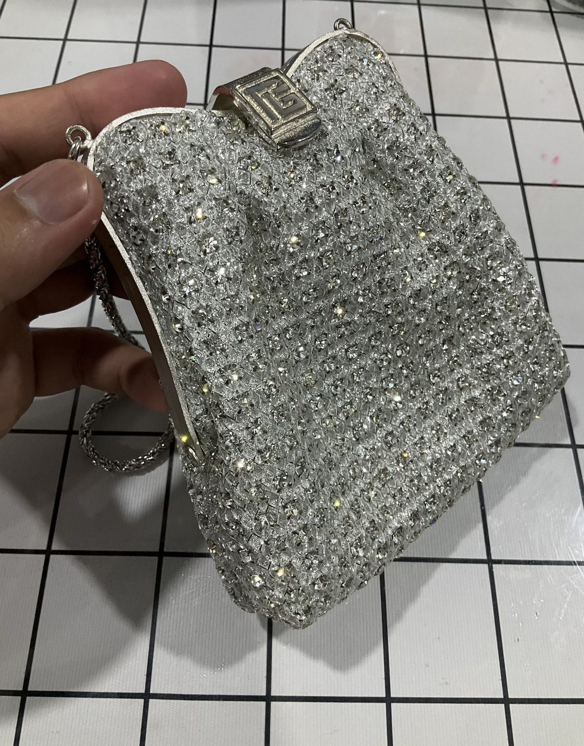 Balmain Pierre Balmain Big Logo Paris Vintage Crystal Mini Handbag Size ONE SIZE - 5 Thumbnail