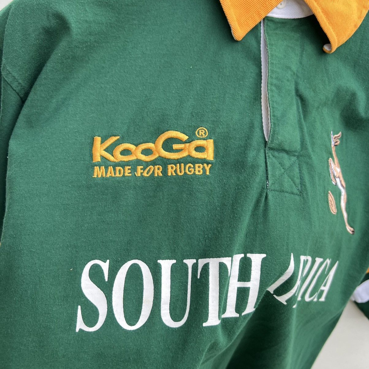 Other Vintage Kooga South Africa Rugby Jersey Shirt Hype Trikot Size US L / EU 52-54 / 3 - 5 Thumbnail