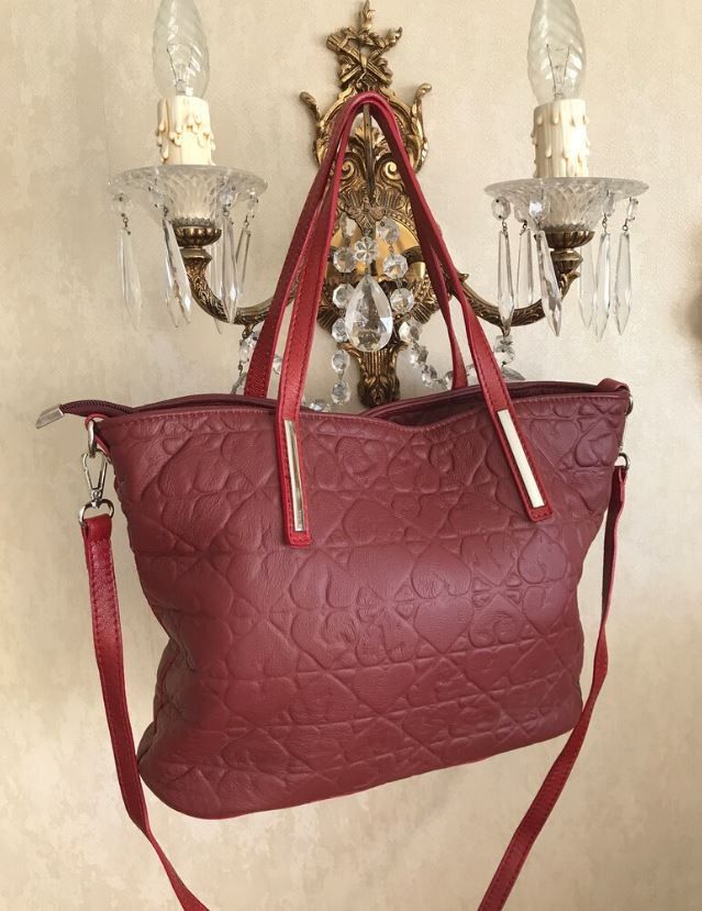 Other Italian Burgundy Leather Bag by Superbia Size ONE SIZE - 4 Thumbnail