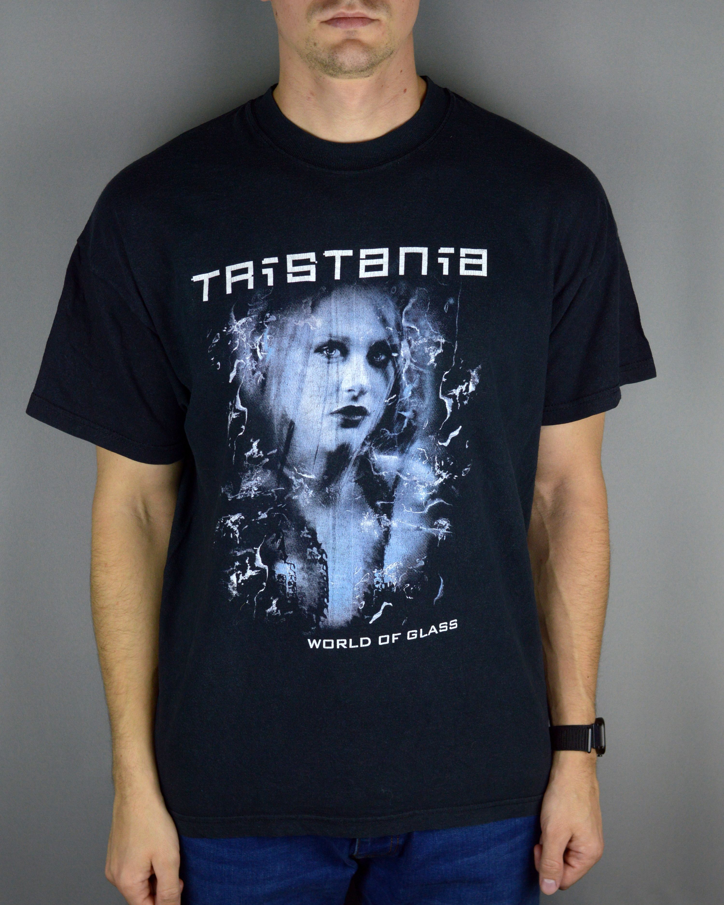 Vintage Vintage Tristania World Of Glass t shirt Size US XL / EU 56 / 4 - 1 Thumbnail