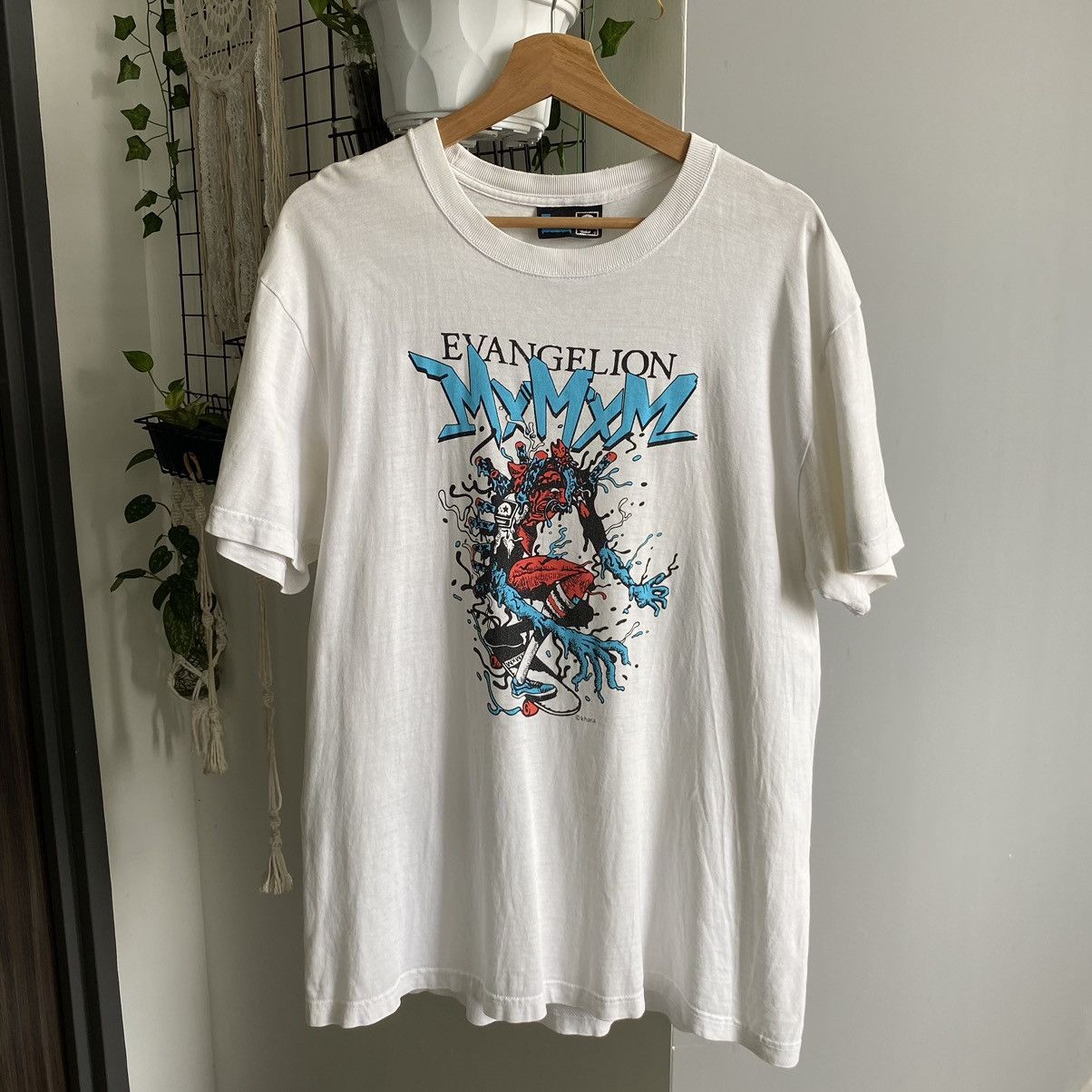 Anime Vintage Y2K Evangelion x MXMXM Skateboard ERD THRASHED TEE Size US L / EU 52-54 / 3 - 1 Thumbnail