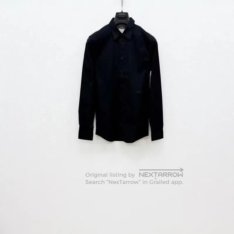 Moschino Moschino Black Long Sleeve Men's Shirt . Size US L / EU 52-54 / 3 - 1 Thumbnail
