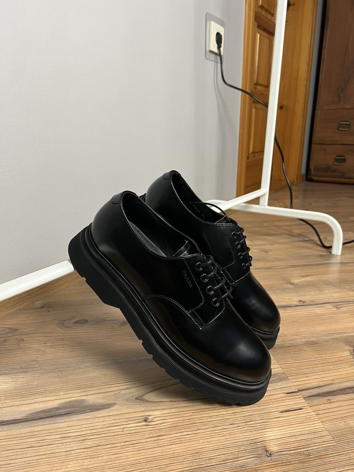 Prada FW19 Chunky Derby Prada Shoes 2EE306 y2k archive luxury Size US 9.5 / EU 42-43 - 15 Thumbnail