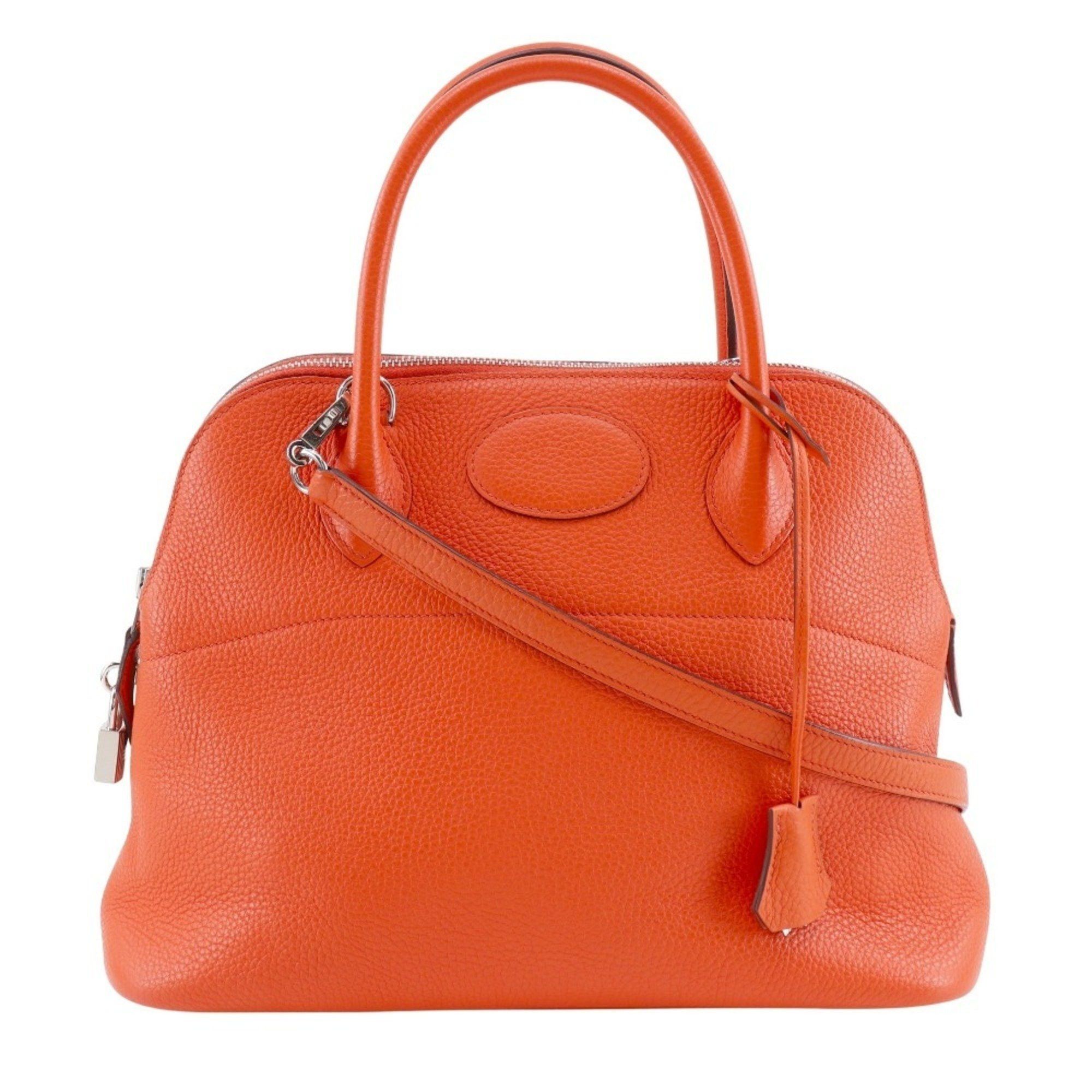 Hermes Hermes Hermès Bolide 31 Handbag Shoulder Bag Taurillon Clemence 2017 Orange A 2-way A5 Women's Size ONE SIZE - 1 Thumbnail