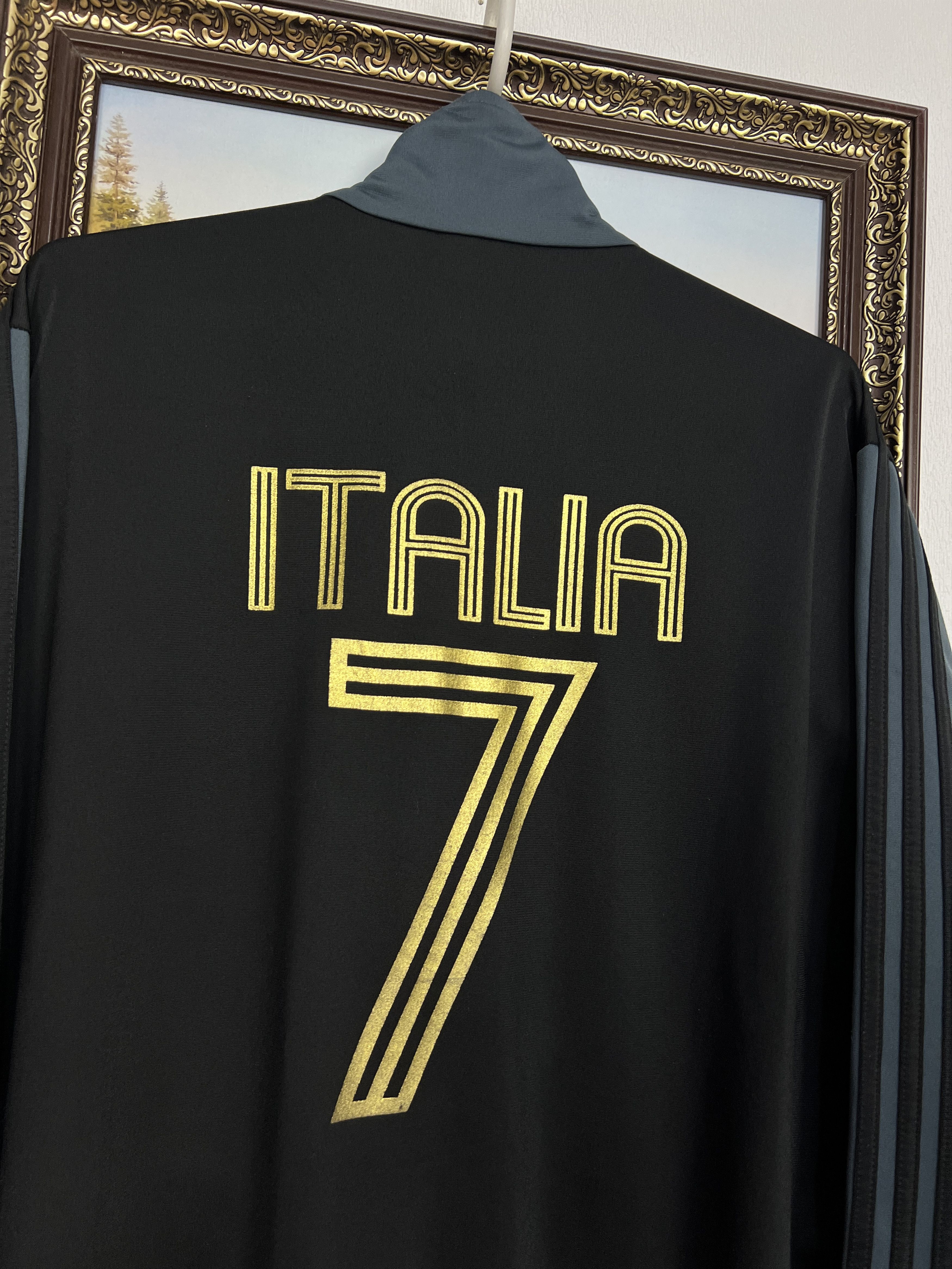 Adidas Originals Italy Football Jacket Soccer Track Top #7 Zip Size US M / EU 48-50 / 2 - 10 Thumbnail