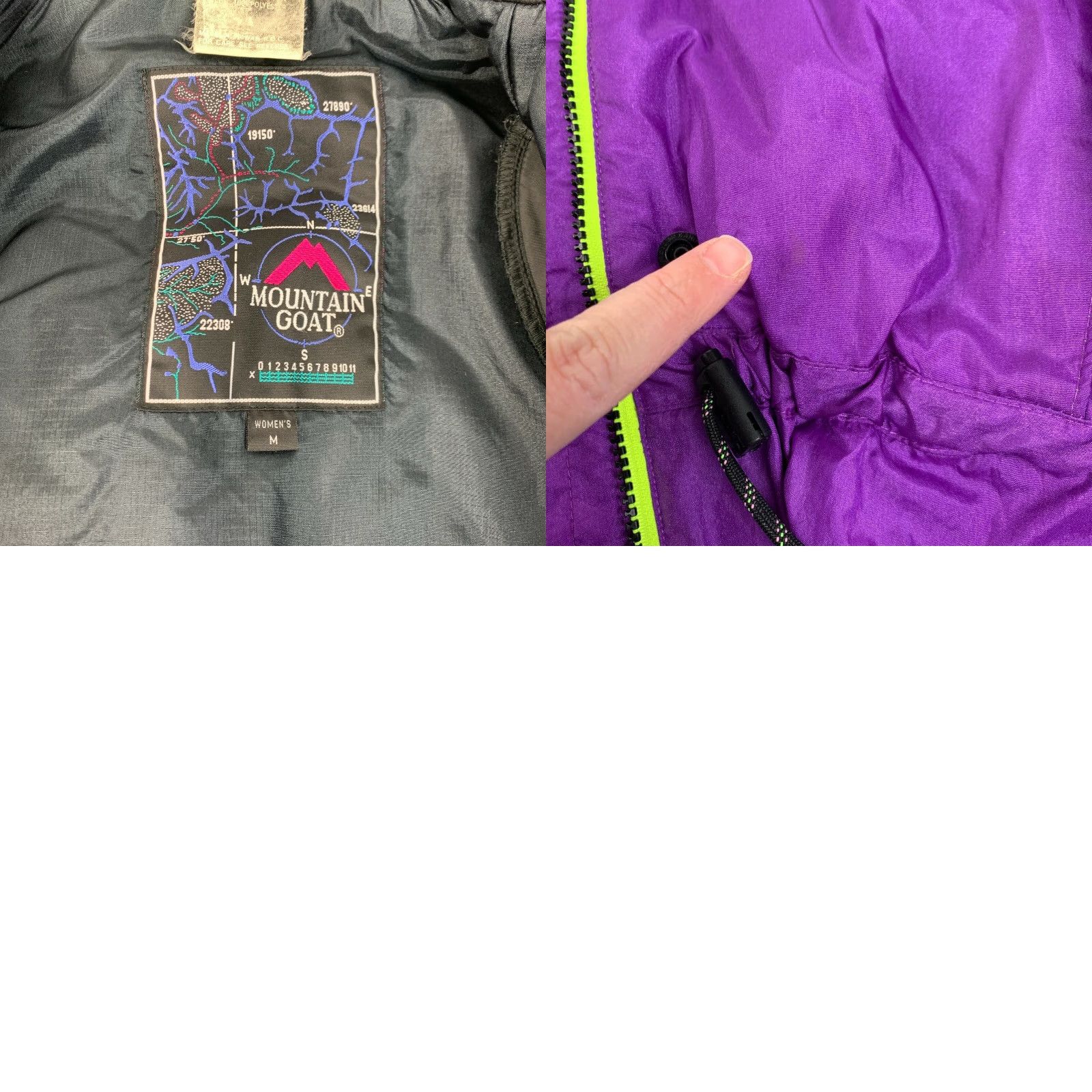 Vintage VINTAGE Mountain Goat Purple Ski Parka Coat Jacket M Medium - 1980s Nylon Windbreaker Ski Jacket Mens Womens Size M / US 6-8 / IT 42-44 - 8 Thumbnail