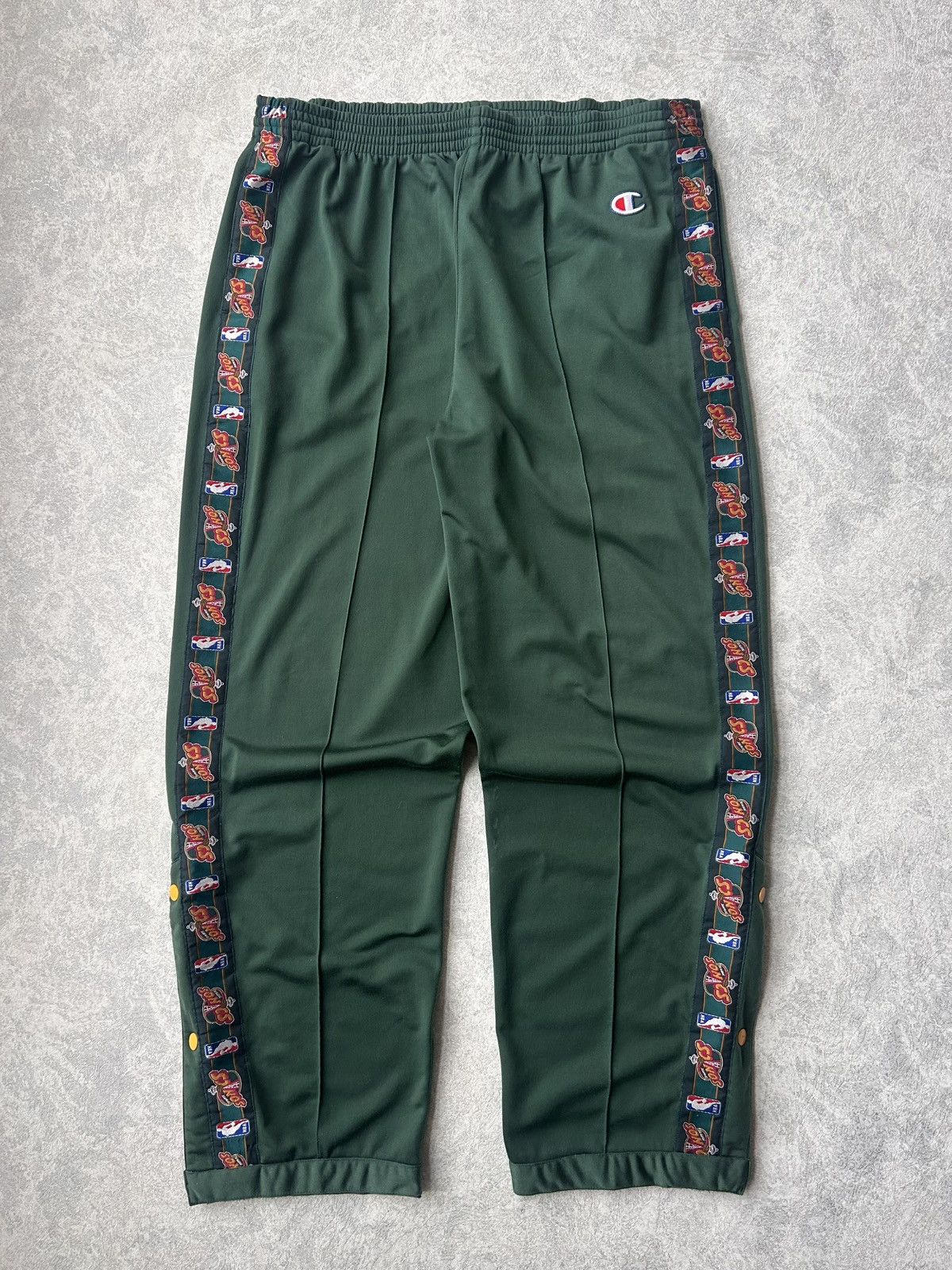 Champion Y2K 90s NBA Champion Seattle Supersonics Warm up Suit Size US XL / EU 56 / 4 - 12 Thumbnail