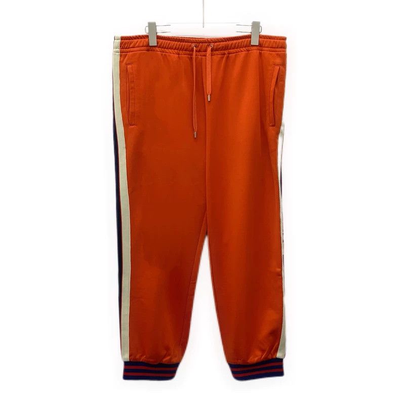 Gucci Gucci Size XXL Orange side stripe drawstring casual sports Size US 36 / EU 52 - 1 Thumbnail