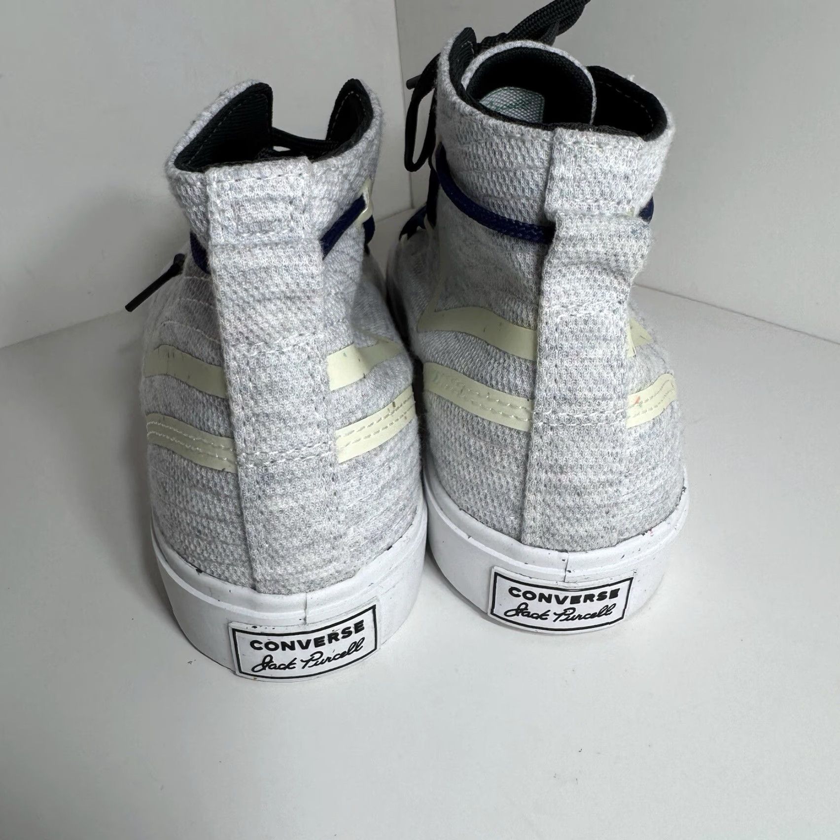 Converse Converse Jack Purrell Jack Purcell Mid Rally Renew Mens Sz 7 White Storm Wind Grey 170947C Size ONE SIZE - 5 Thumbnail