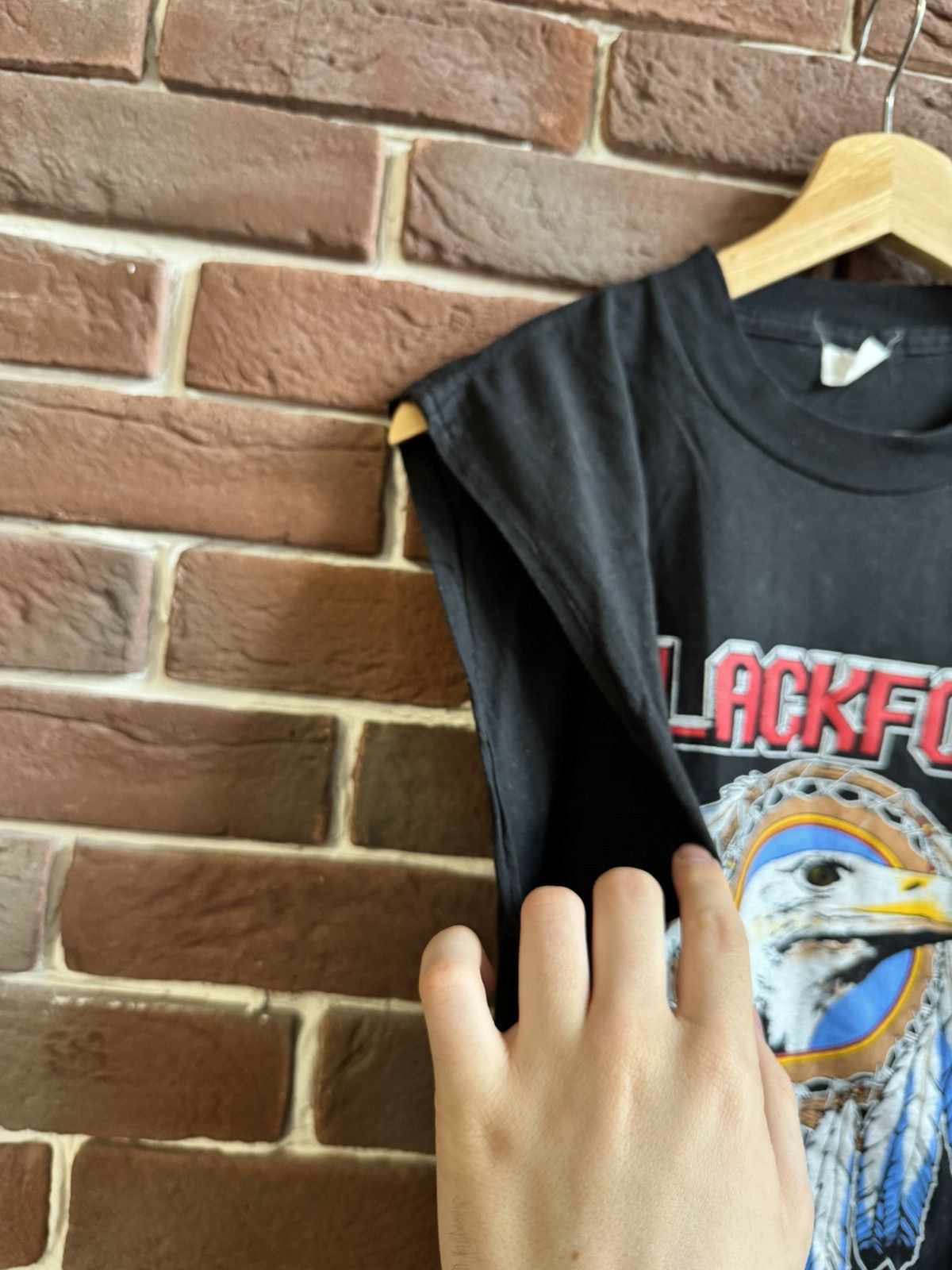 Band Tees Vintage 1990 Blackfoot Eagle Tour XL black Rock Band Tee 90s Size US XL / EU 56 / 4 - 6 Thumbnail