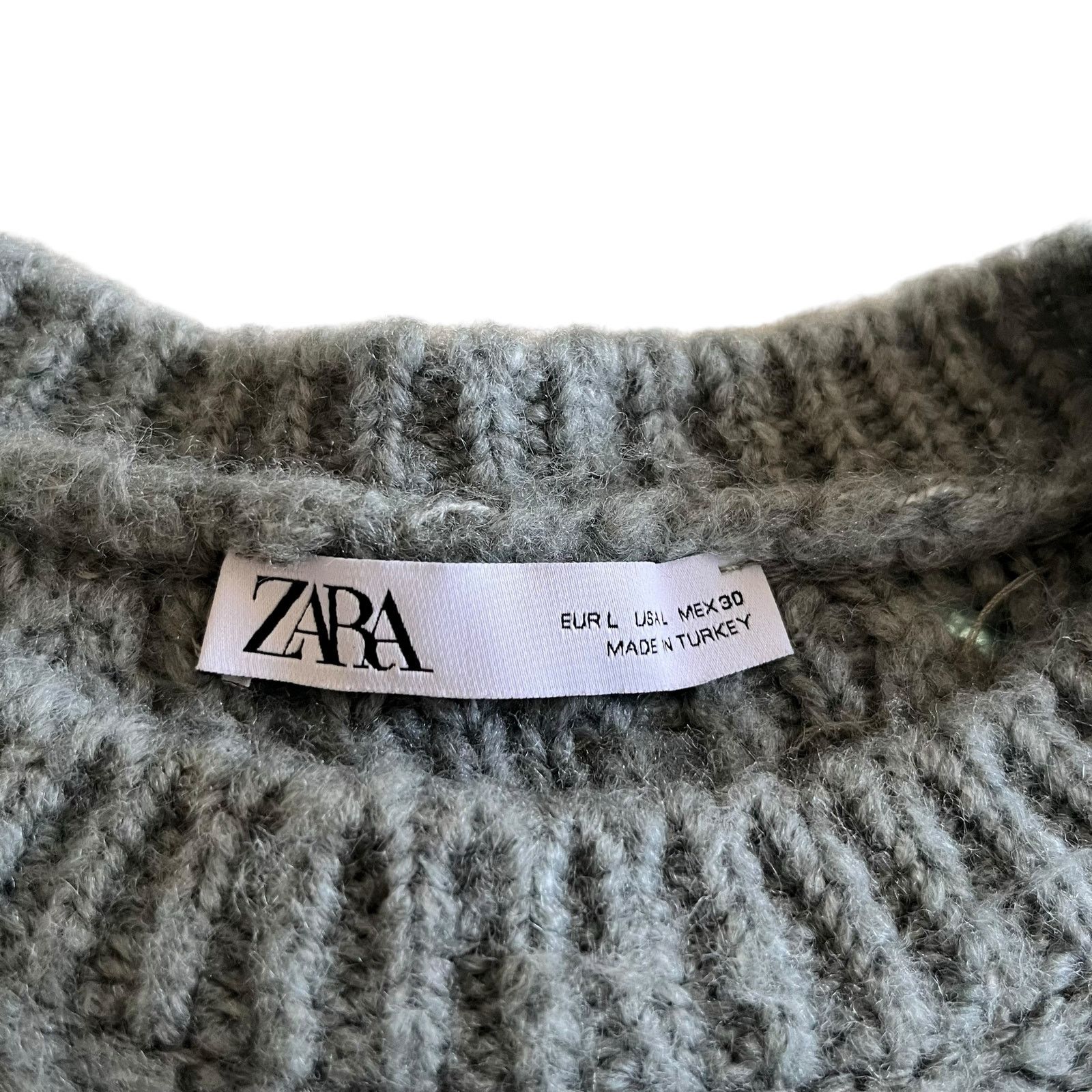 Zara Zara Green Sequined Crewneck Knit Pullover Sweater Size L / US 10 / IT 46 - 3 Thumbnail
