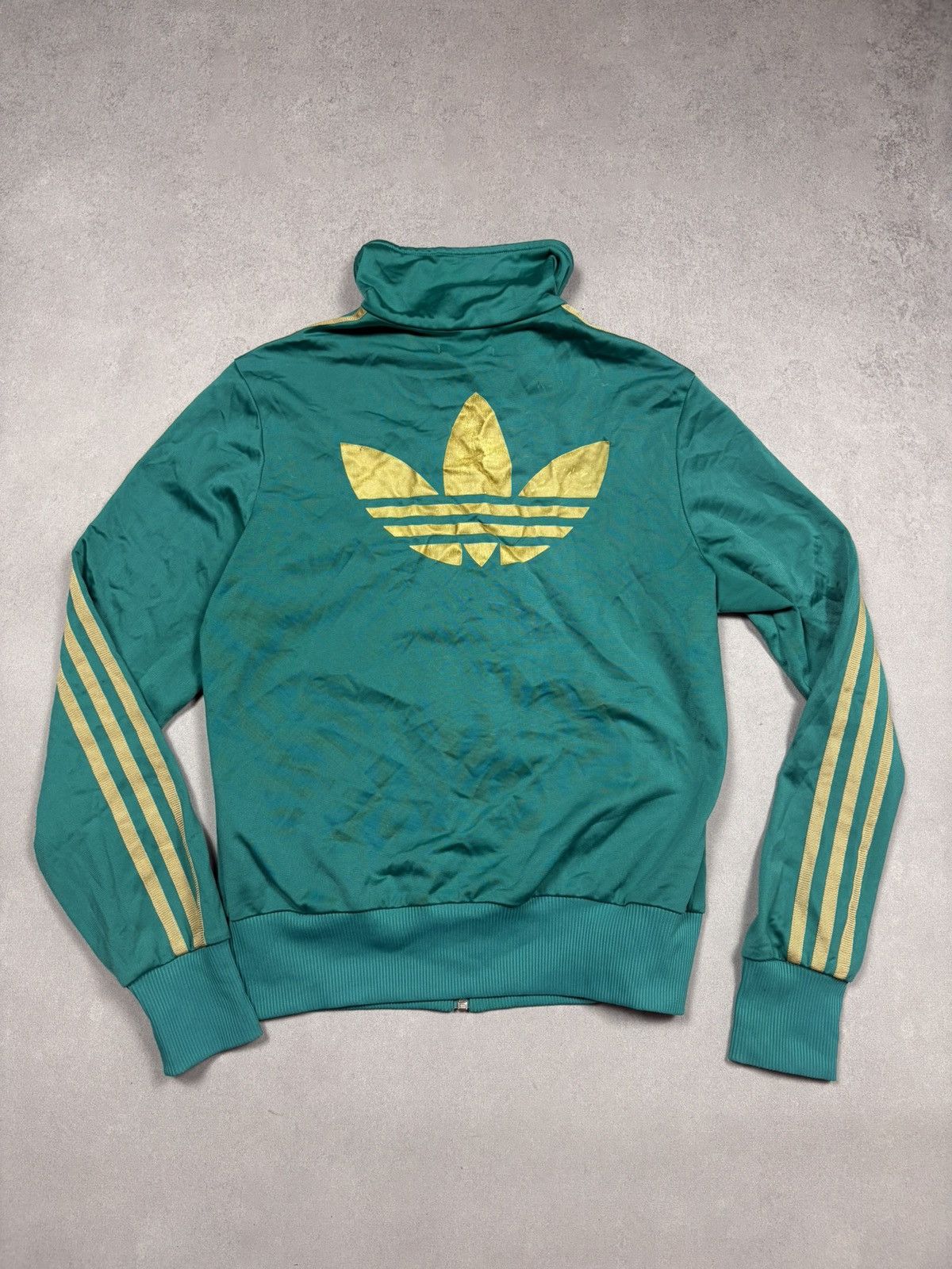 Adidas Vintage Adidas Originals Green Trefoil Track Jacket Size 36 Size XS / US 0-2 / IT 36-38 - 1 Thumbnail