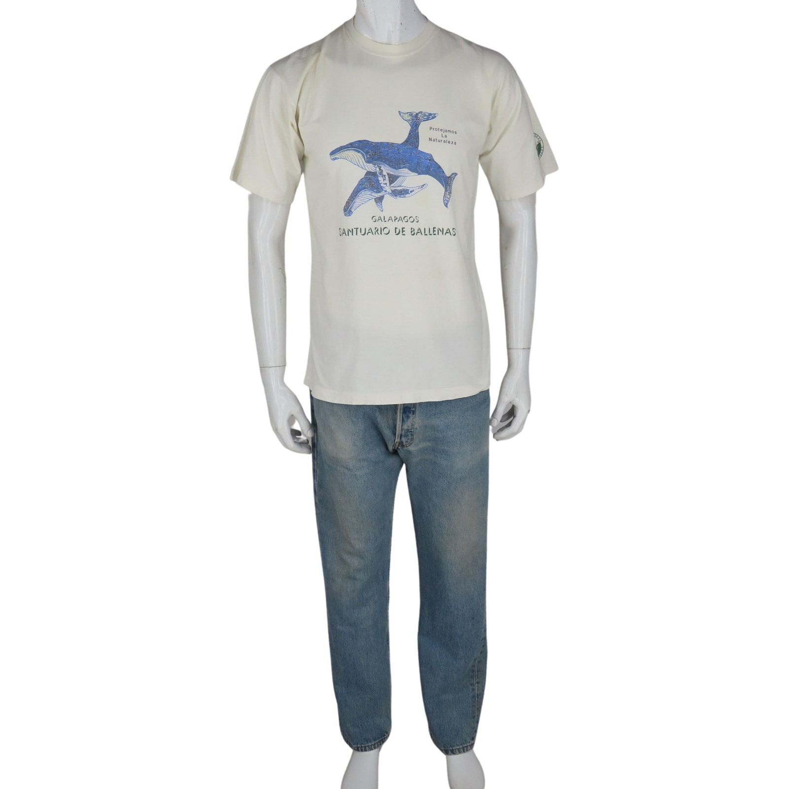 Vintage 90s Vintage National Park Whales Galapagos Islands T Shirt Size US S / EU 44-46 / 1 - 2 Thumbnail