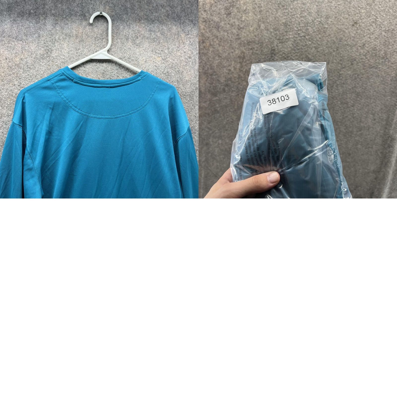 Vintage Reel Legends Shirt Mens Large Blue Long Sleeve Performance Fishing Tee Crewneck Size US L / EU 52-54 / 3 - 8 Thumbnail
