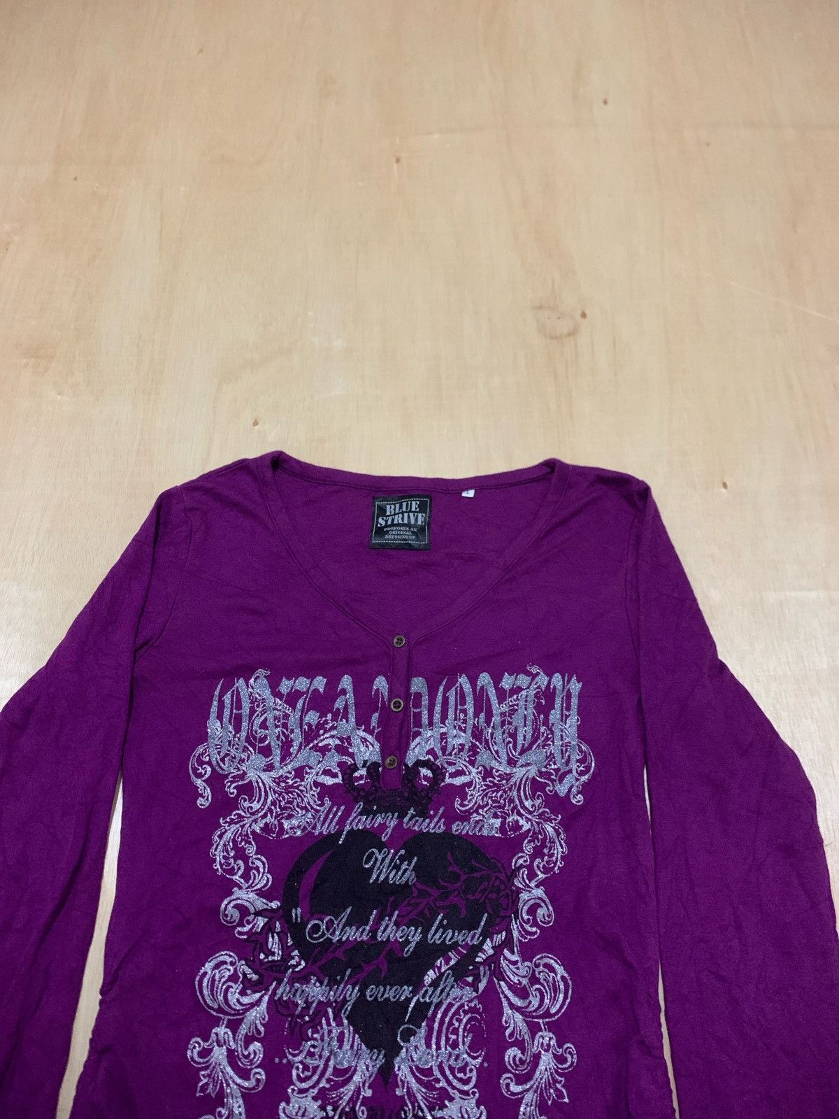 Vintage Y2k Blue Strive Ifsixwasnine Punk style Longslevee Size L / US 10 / IT 46 - 3 Thumbnail