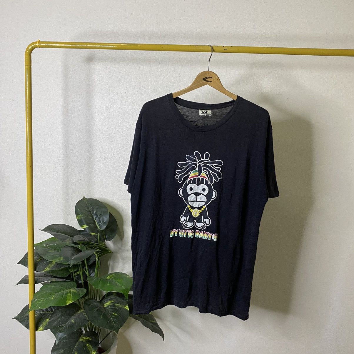 Japanese Brand UITTG Baby Bathing Ape Style Parody Bob Marley T Shirt Size US L / EU 52-54 / 3 - 1 Thumbnail