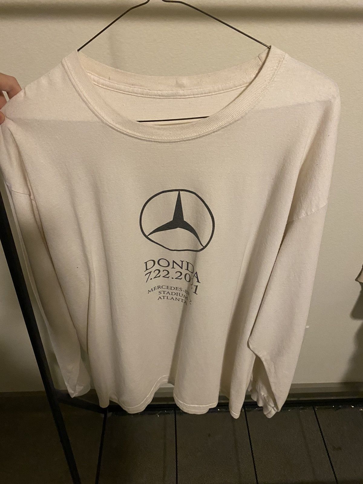 image of donda X Atlanta Listening Event Size S Cream L/s, Men's