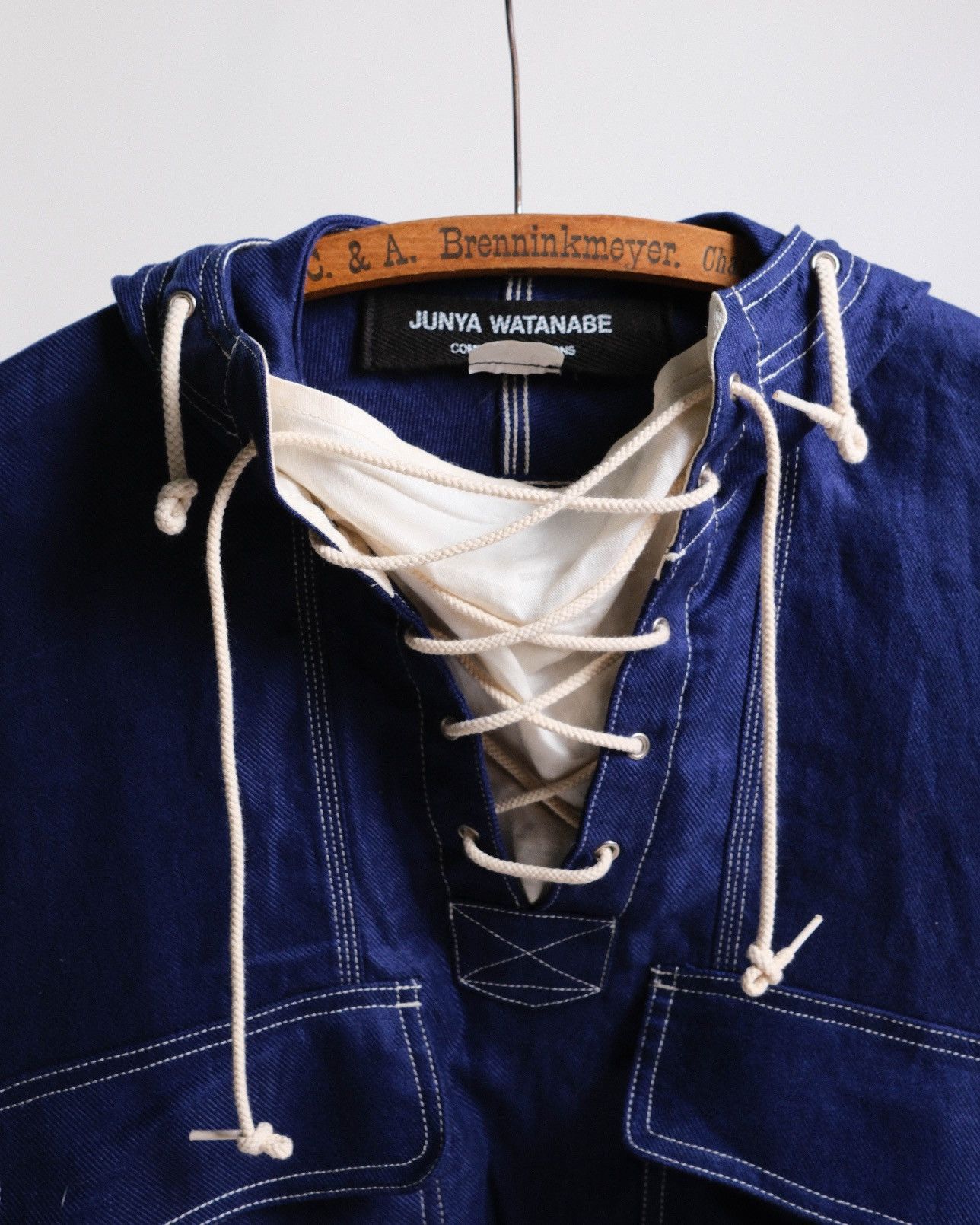 Junya Watanabe Junya Watanabe Spring 2011 Indigo Lace-up Anorak Size US S / EU 44-46 / 1 - 6 Thumbnail
