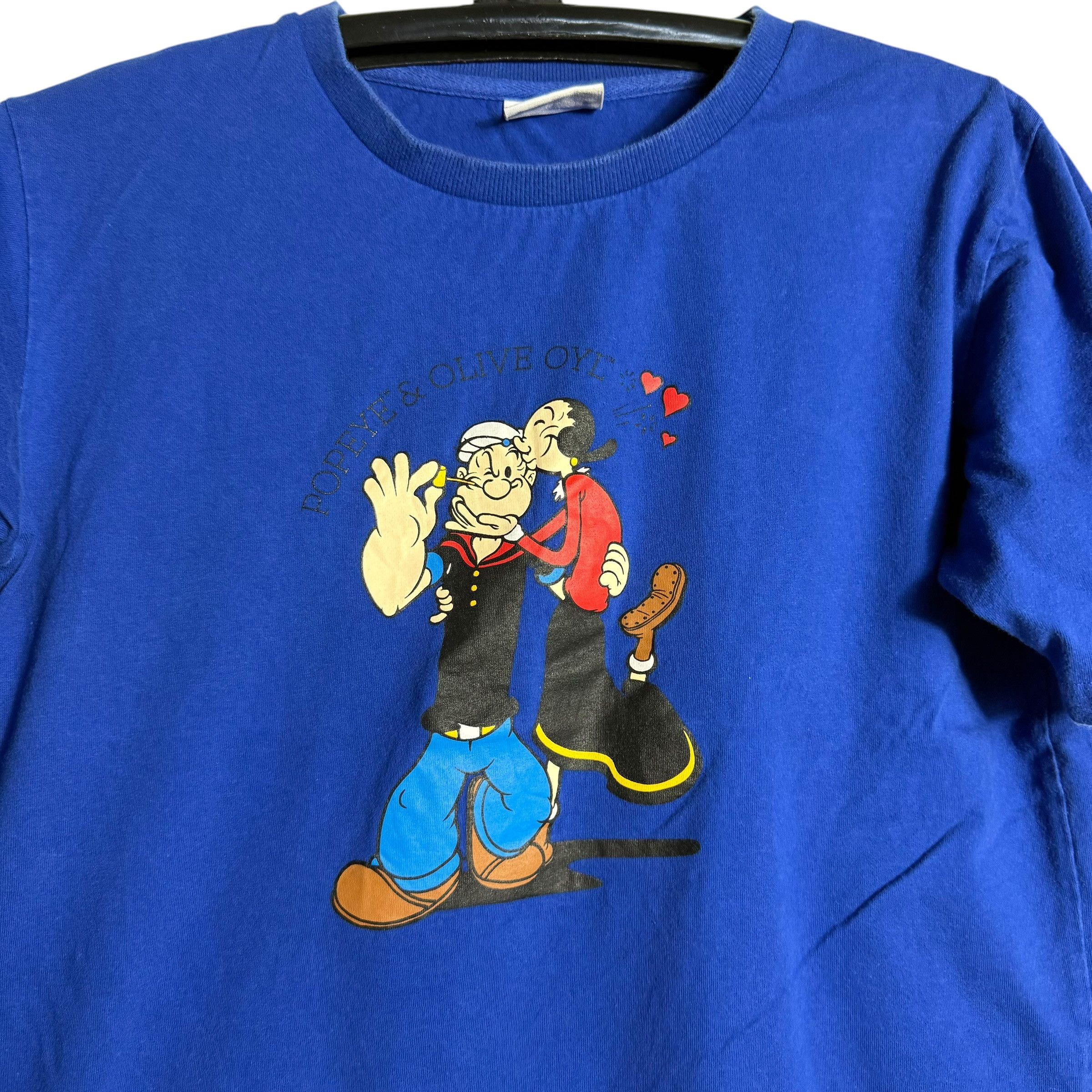 Cartoon Network 🔥RARE🔥Vintage Popeye & Olive Oyl Cartoon T-shirt Size US L / EU 52-54 / 3 - 2 Thumbnail
