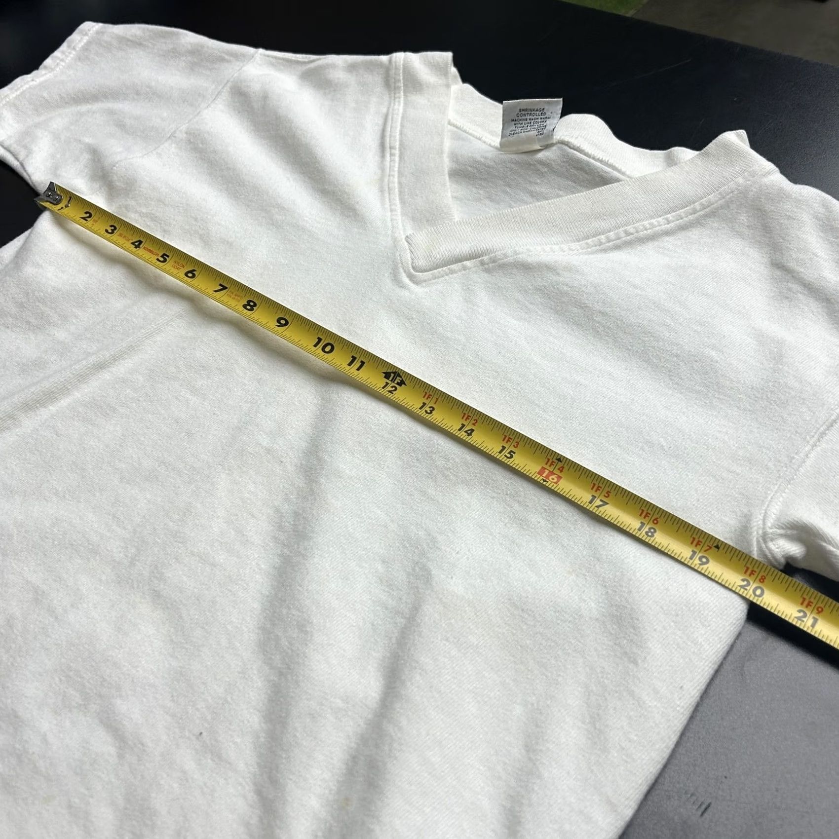 Lee VINTAGE Lee Shirt Mens Medium White V Neck Heavyweight Cotton Made USA 90s Size US M / EU 48-50 / 2 - 7 Thumbnail