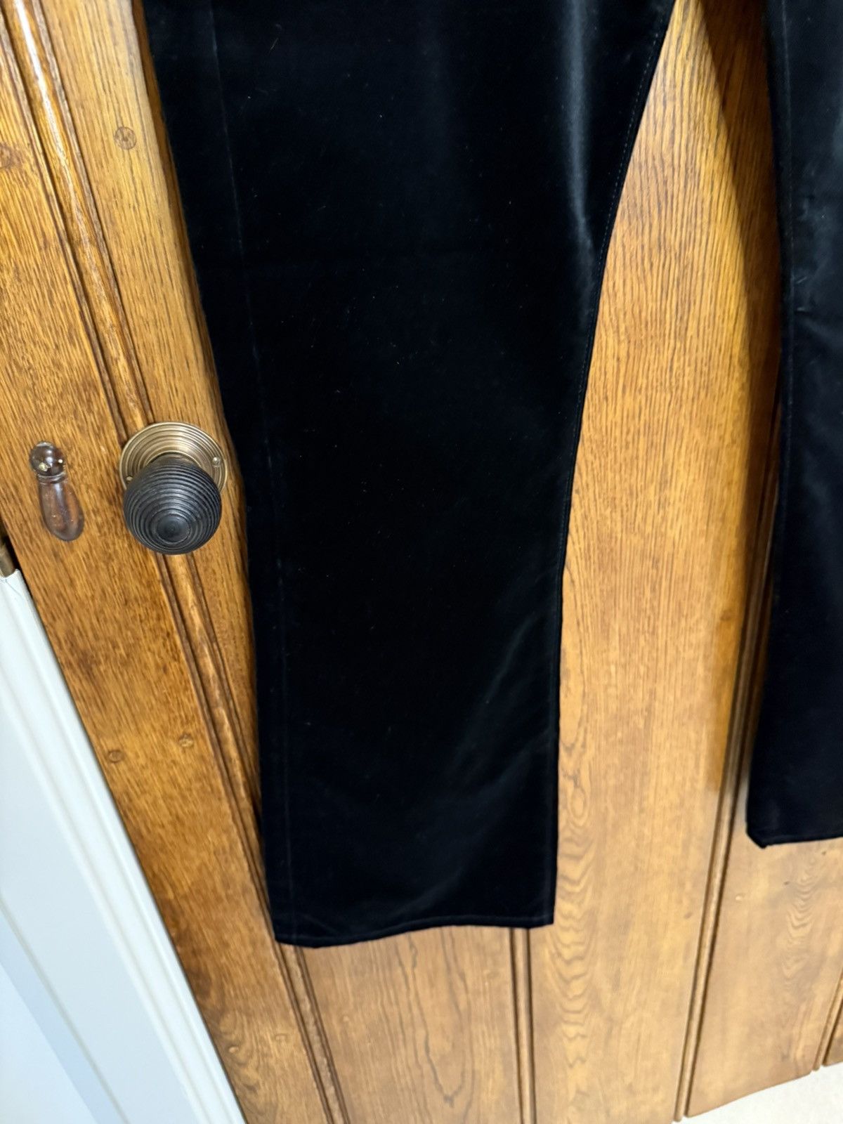 Celine Holy Grail FW20 Celine dylan velvet black flared jeans 31 Size US 31 - 15 Thumbnail