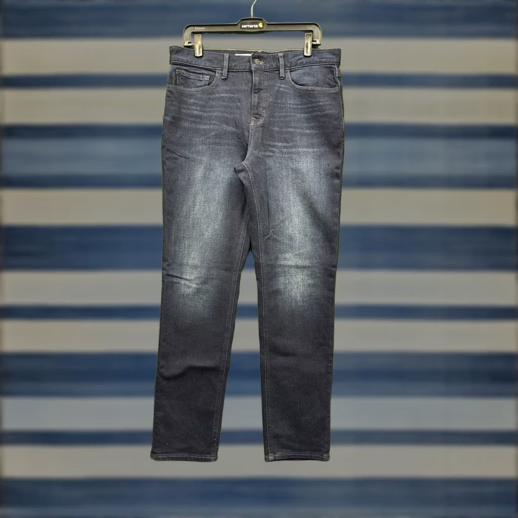 Banana Republic Banana Republic Traveler Jeans Mens 33x32 Slim Dark Wash Denim 5-Pocket Stretch Casual Jeans Mens Regular Blue Size US 33 - 1 Thumbnail