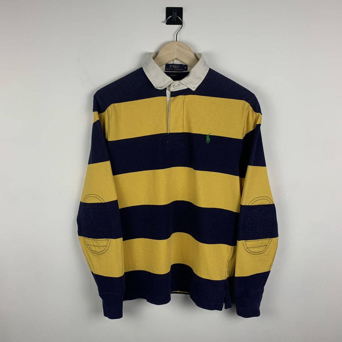 Polo Ralph Lauren Vintage Y2K Polo Ralph Lauren Striped Rugby Shirt Custom Fit Size US S / EU 44-46 / 1 - 1 Thumbnail