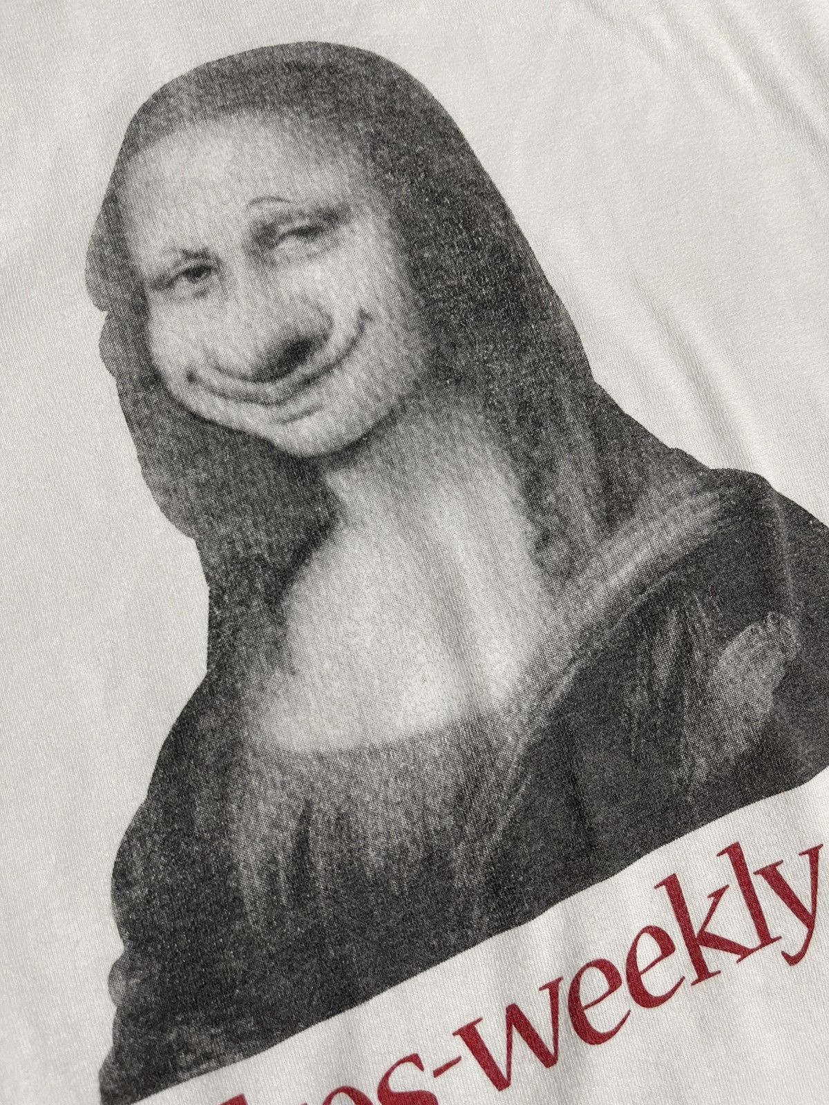 Arts & Science Vintage Early 2000's Mona Lisa Jokes Weekly Tees Size US XL / EU 56 / 4 - 4 Thumbnail