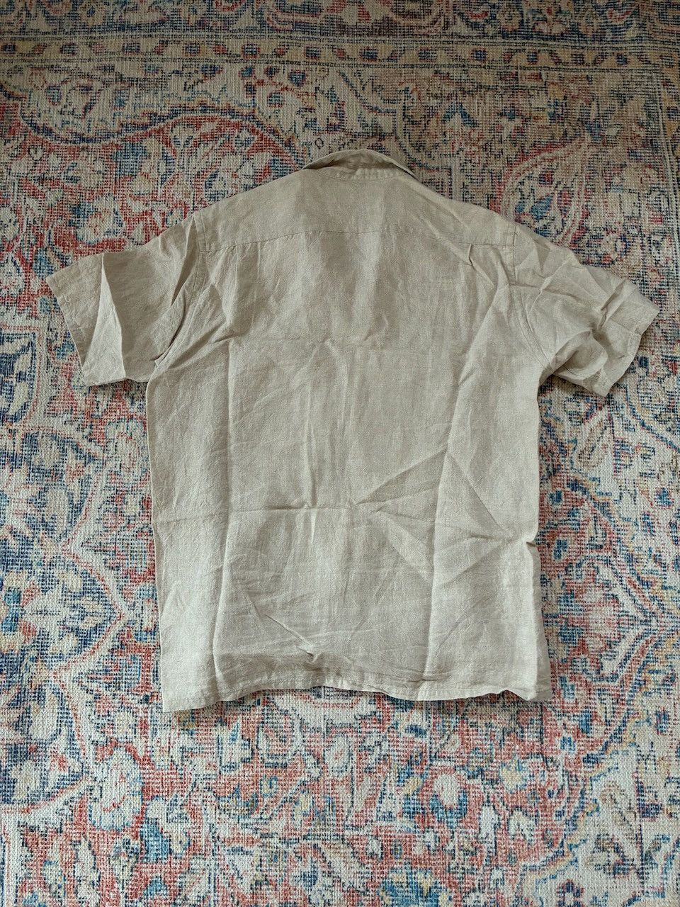 Open Collar 1/40 Linen Shirt