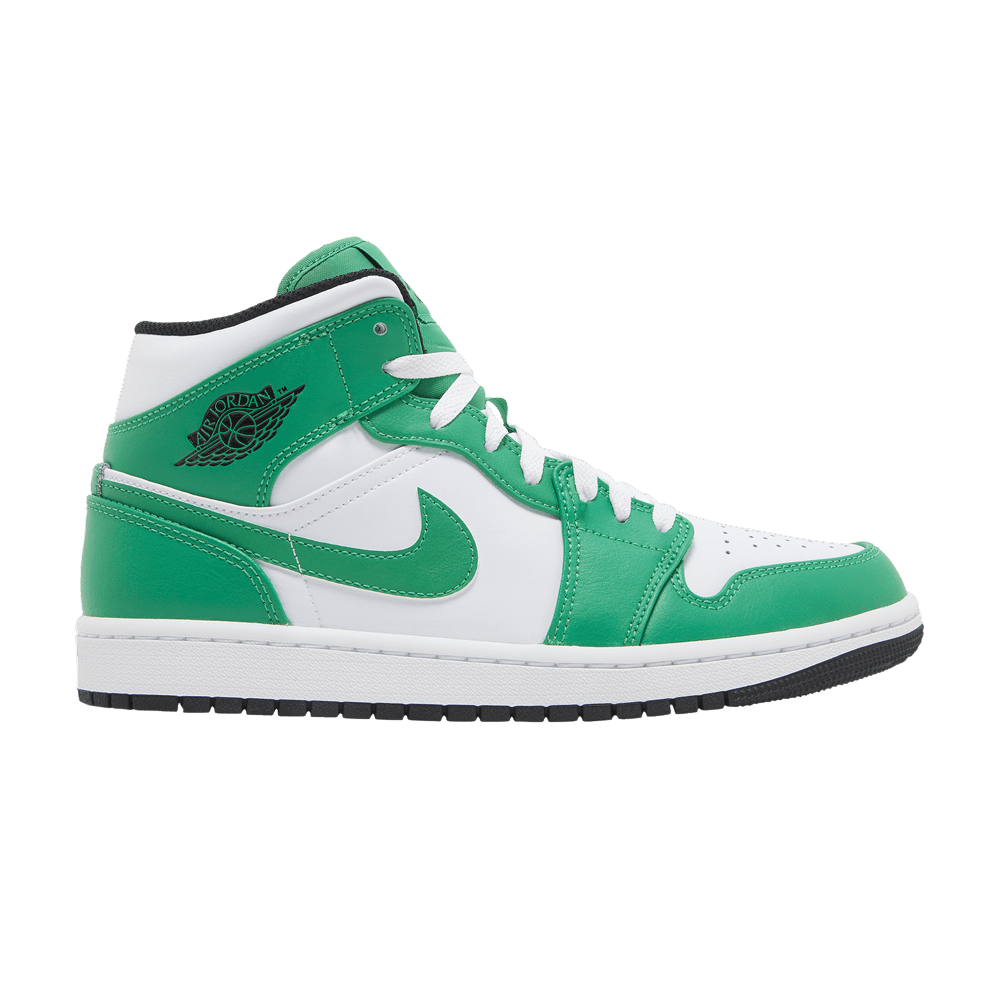 image of Air Jordan 1 Mid Lucky Green Shoes, Men's (Size 11)