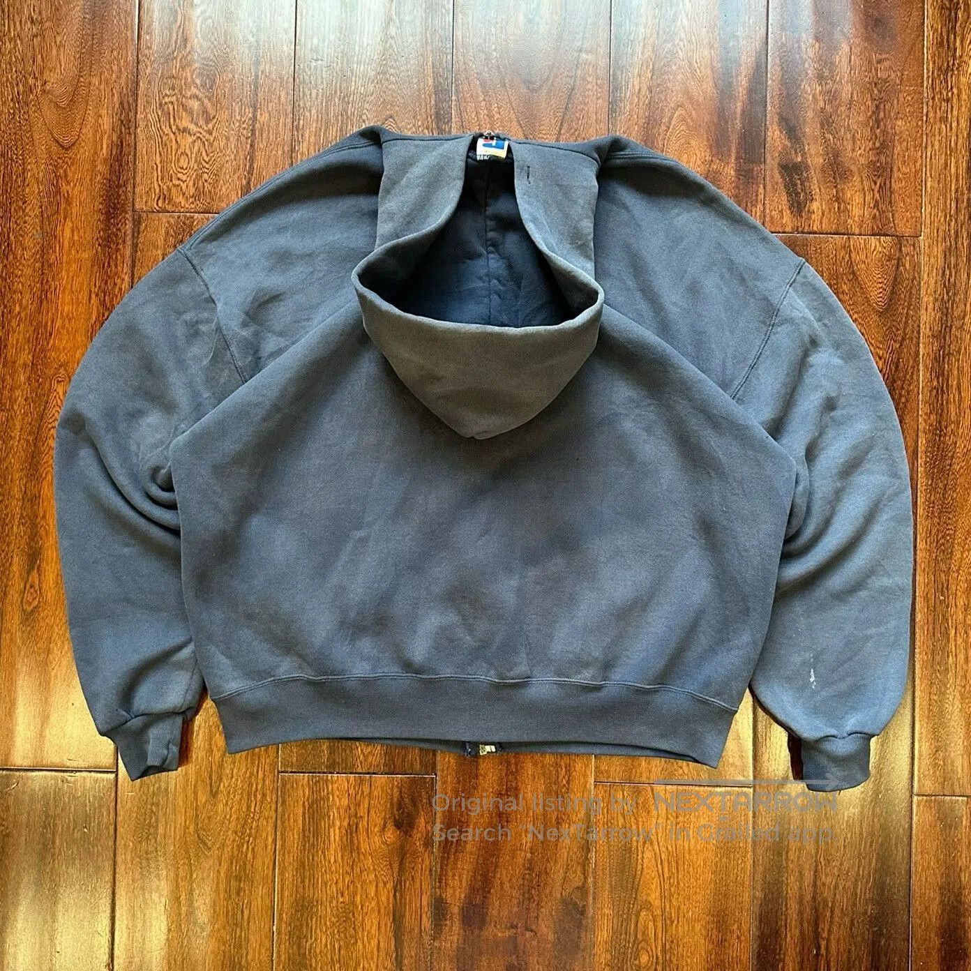 Vintage Russell Vintage Faded Zip Hoodie. Size US XXL / EU 58 / 5 - 2 Thumbnail
