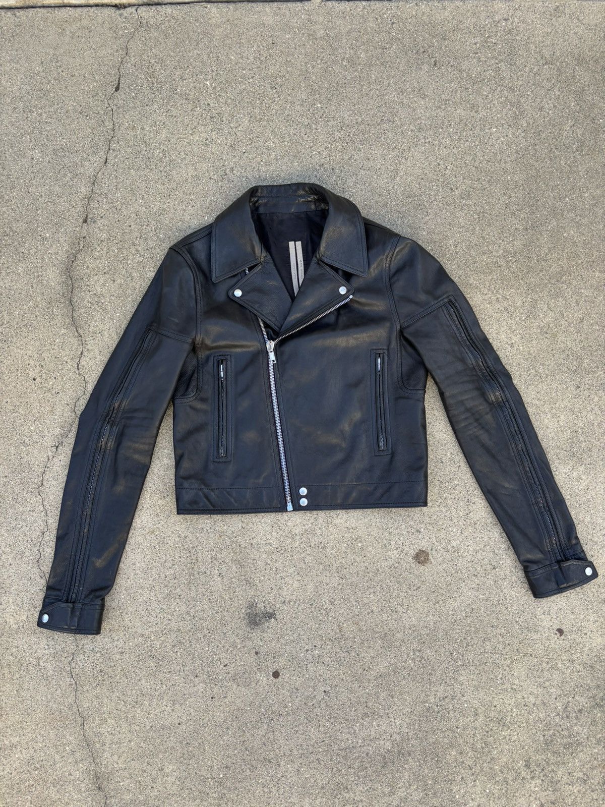 Rick Owens Dracubiker Leather Jacket Made in Italy 48