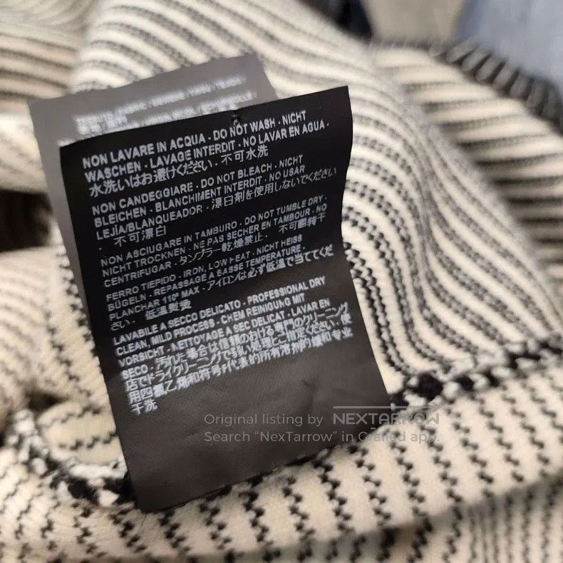 Balenciaga Balenciaga Sweater Black and White Striped Size L Size US L / EU 52-54 / 3 - 5 Thumbnail